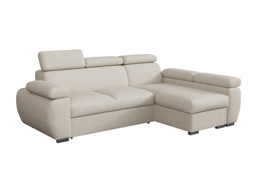 Sofá rinconero Lluesmahome 132 color marrón claro con función de descanso de 255x170x85cm  EZ7088451