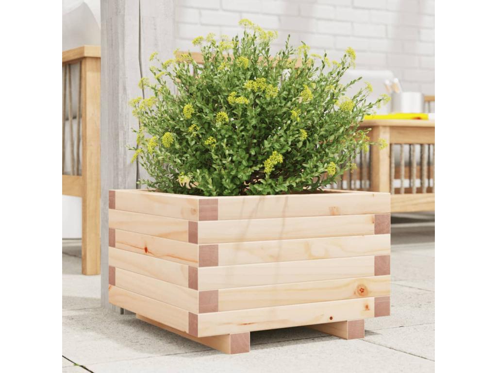 Decoratodo  madera maciza de pino 40x40x26,5 cm