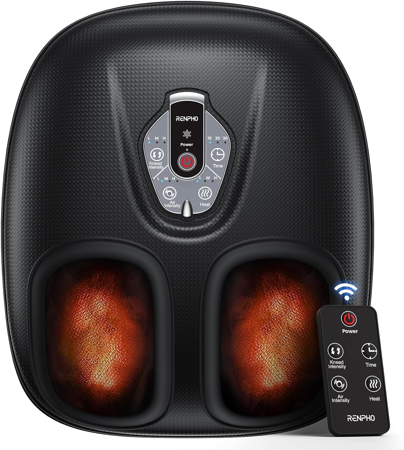 WAYFAIR RENPHO Foot Massager Machine With Heat, FSA HSA Eligible Foot Massager, Christmas Gifts For Women Mom Men Dad, 3 Heat Levels, Wireless Control Shiatsu Foot Massager, True Foot Massage
