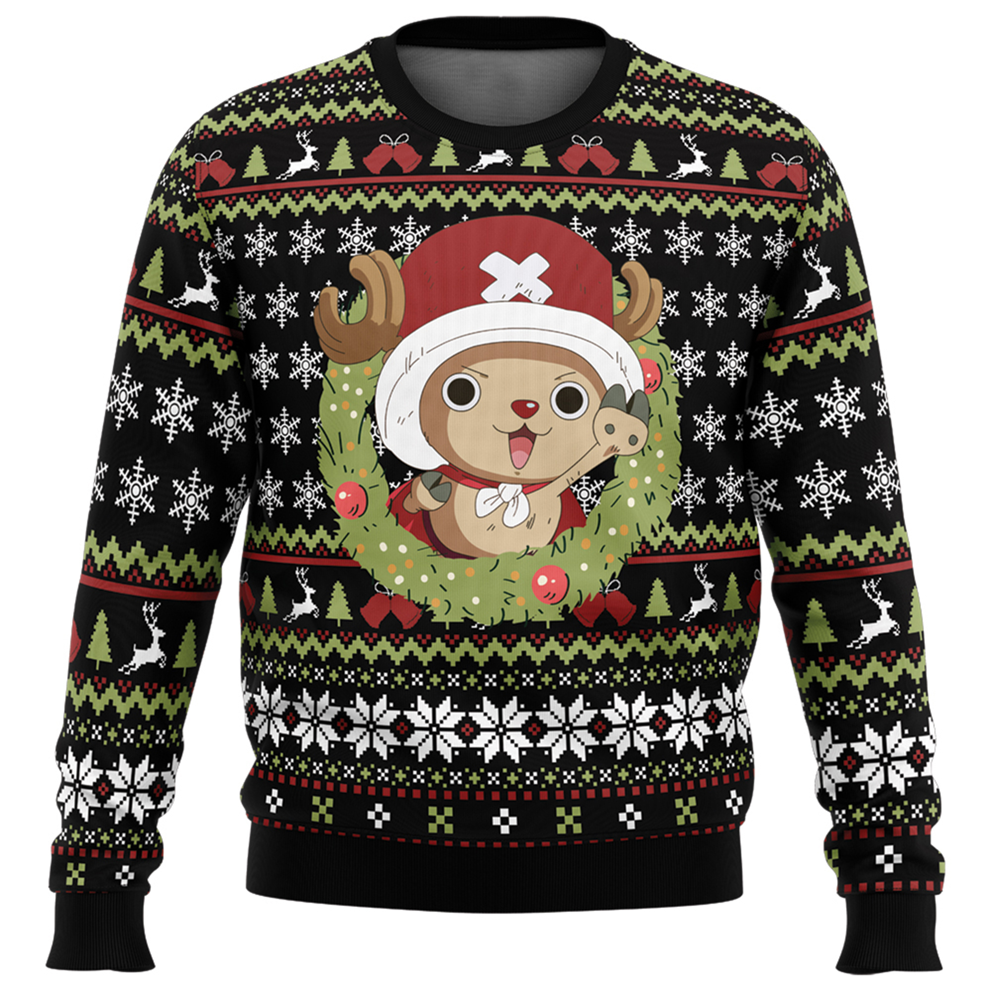 Unisex Anime Ugly Christmas Sweater TeeThreads Sustain the Scene with Custom Apparel
