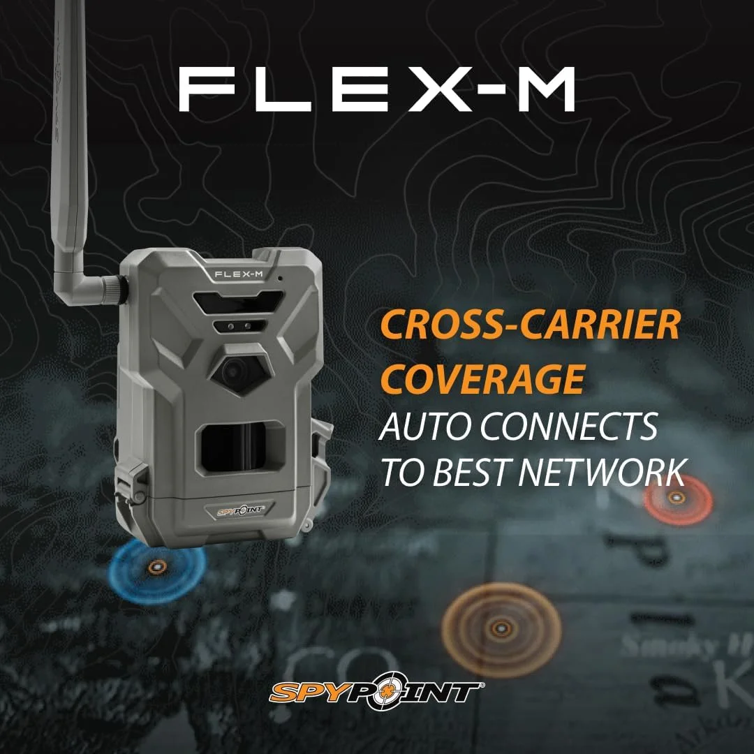 SPYPOINT Flex-m Twin Pack Cellular Trail Camera -C Hunting Trail Monitor with GPS, Night Vision, Dual-Sim LTE, IP65 Water-Resistant - Image 10