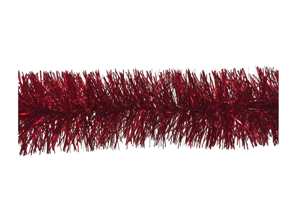 Decoración de Navidad Dros, Adorno navideño, Ornamento de Navidad, Decoración festiva, Made in Italy, 1000x8 h8 cm, Rojo