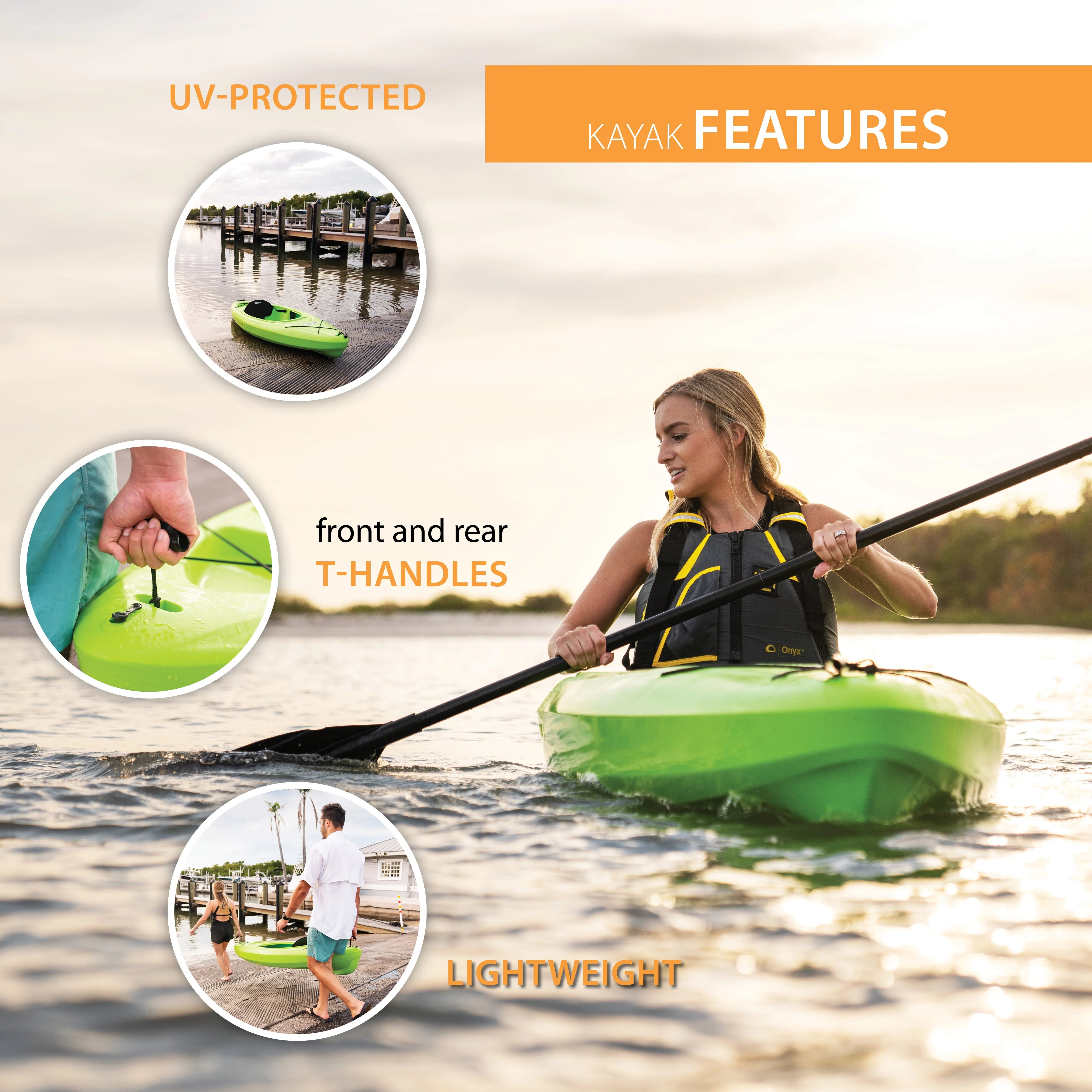 Lifetime Pacer 8 ft Sit-Inside Kayak, Green (91032) - Image 5