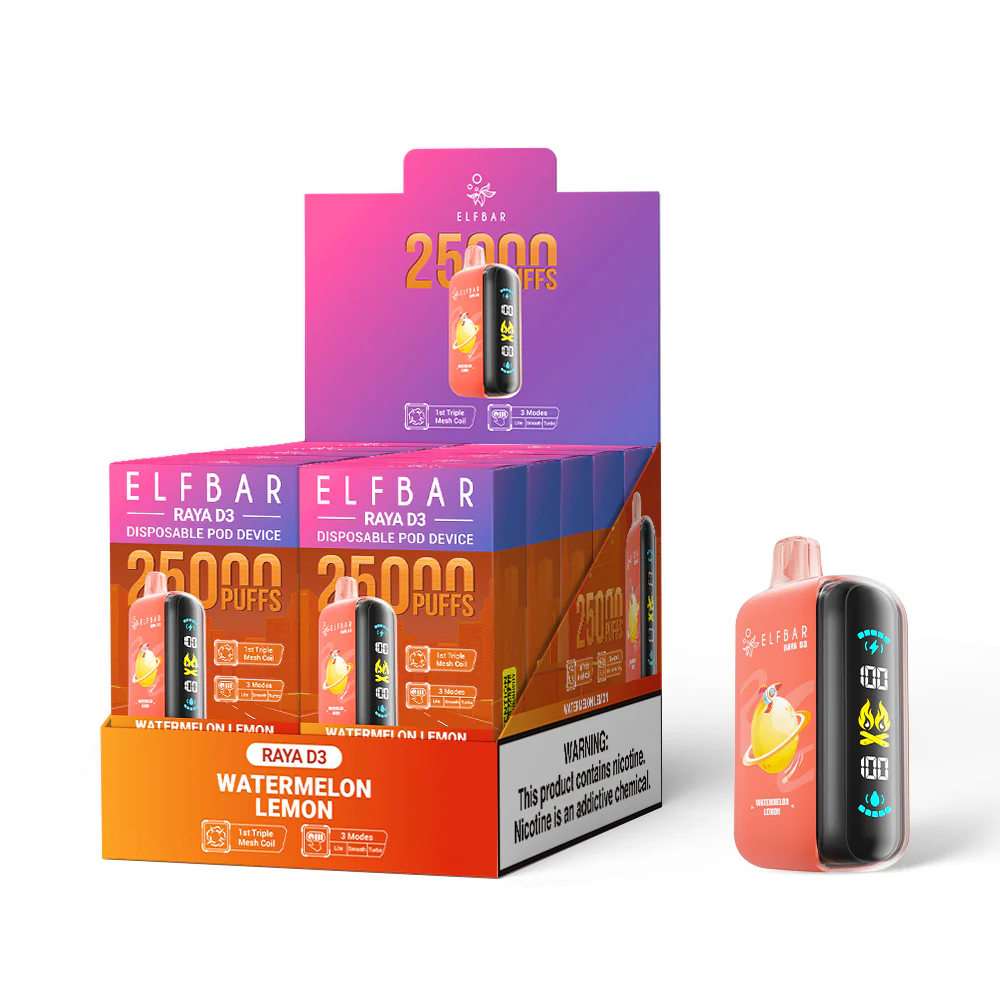 ELFBAR RAYA D3 eldobható e-cigaretta (minden íz)