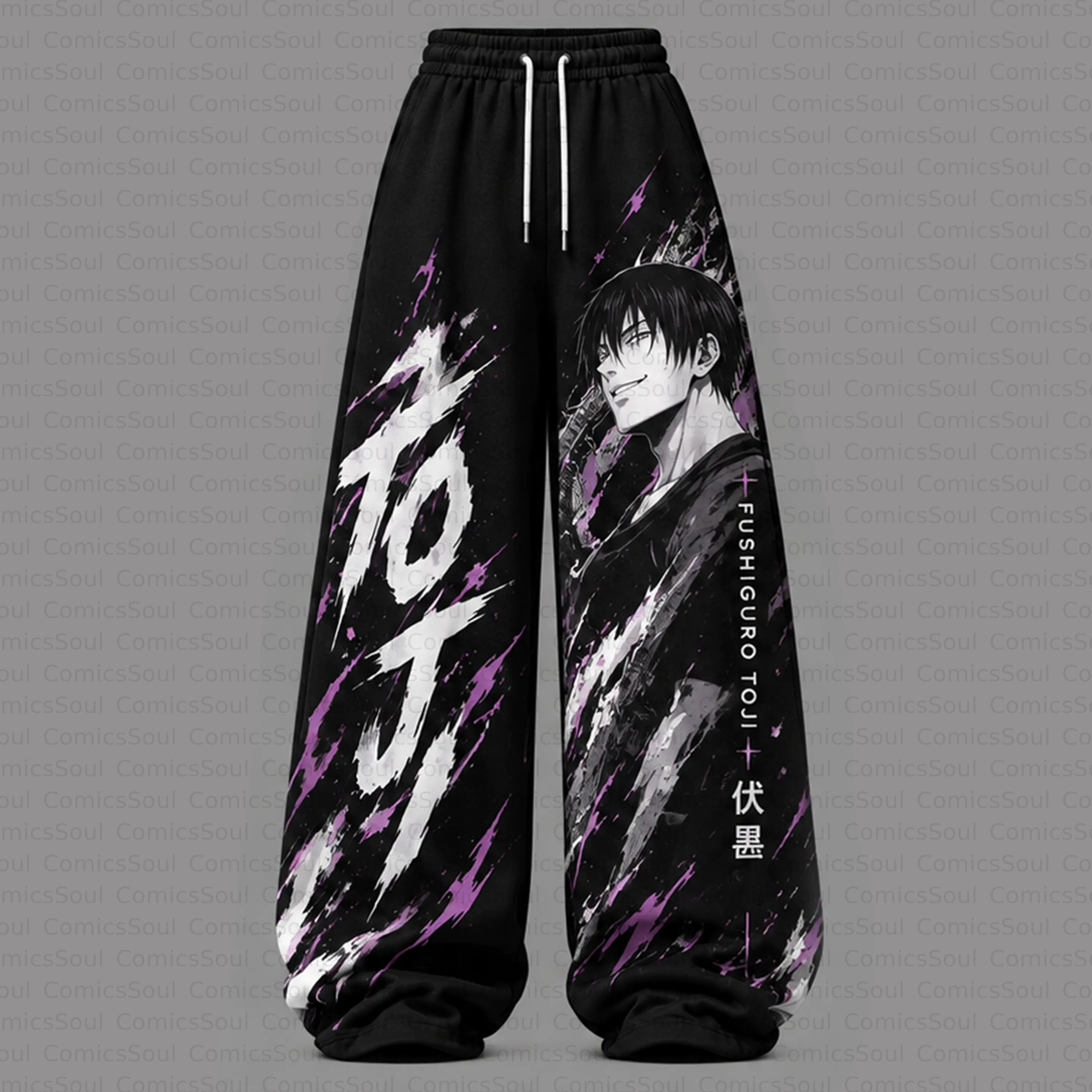 Jujutsu Kaisen Cropped Long Sleeve Hoodie & High Waist Jogger Pants Two Piece TeeThreads Sustain the Scene with Custom Apparel