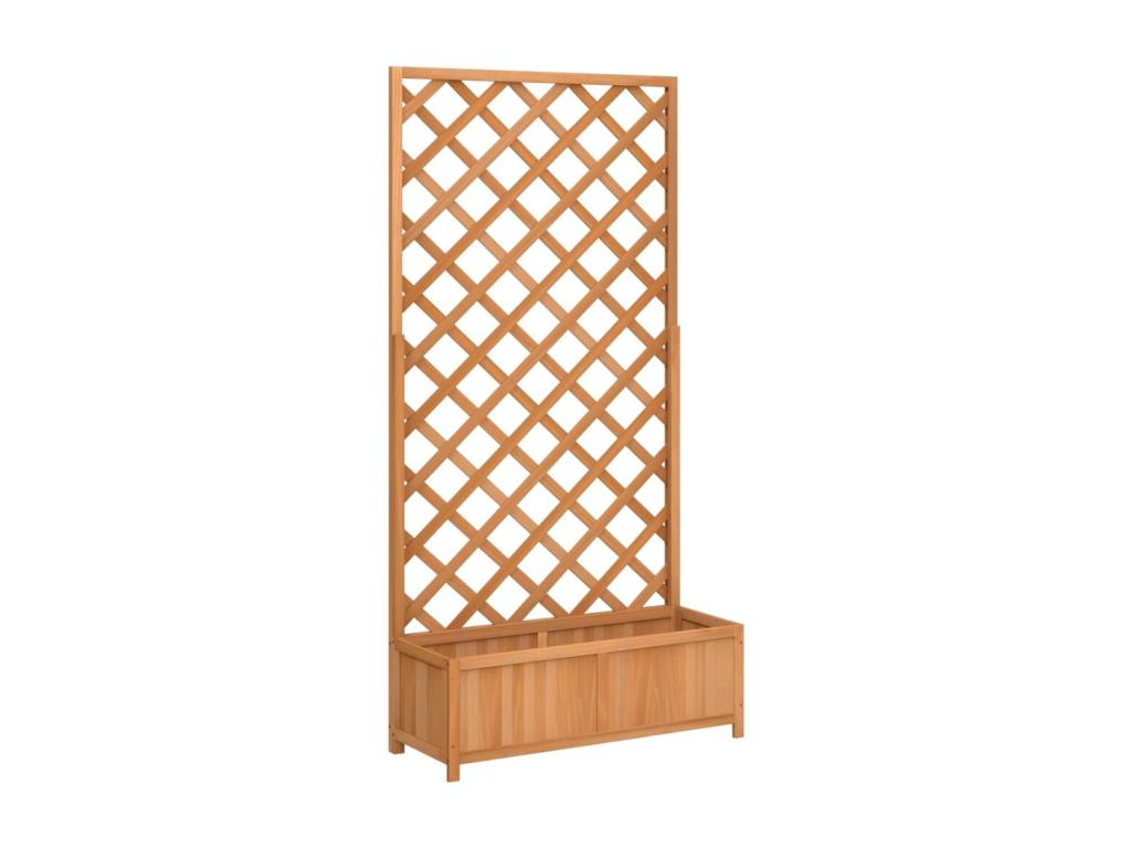 Con  nrejado  madera maciza de Decoratodo marrón