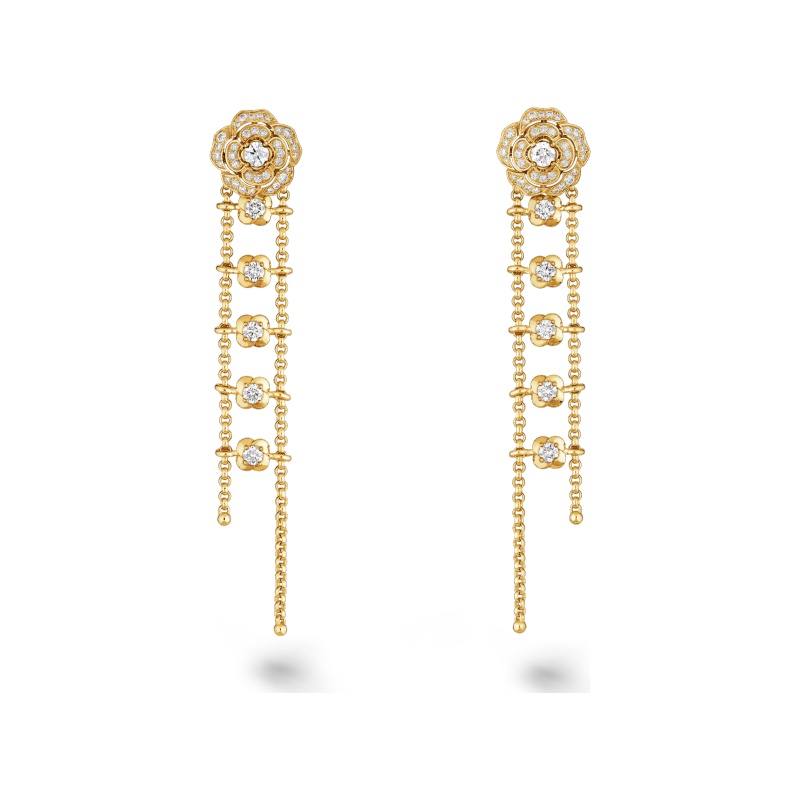 Replicate Bouton de Camélia transformable earrings(1:1 replica) - Original Replica Club