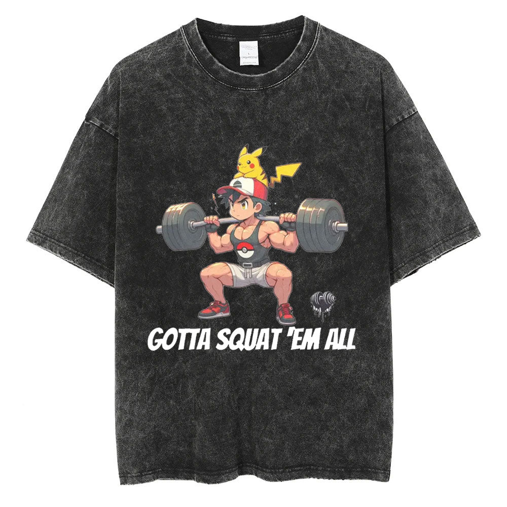 Unisex  “Comicssoul” Gotta Squat 'Ém All Vintage T-Shirt