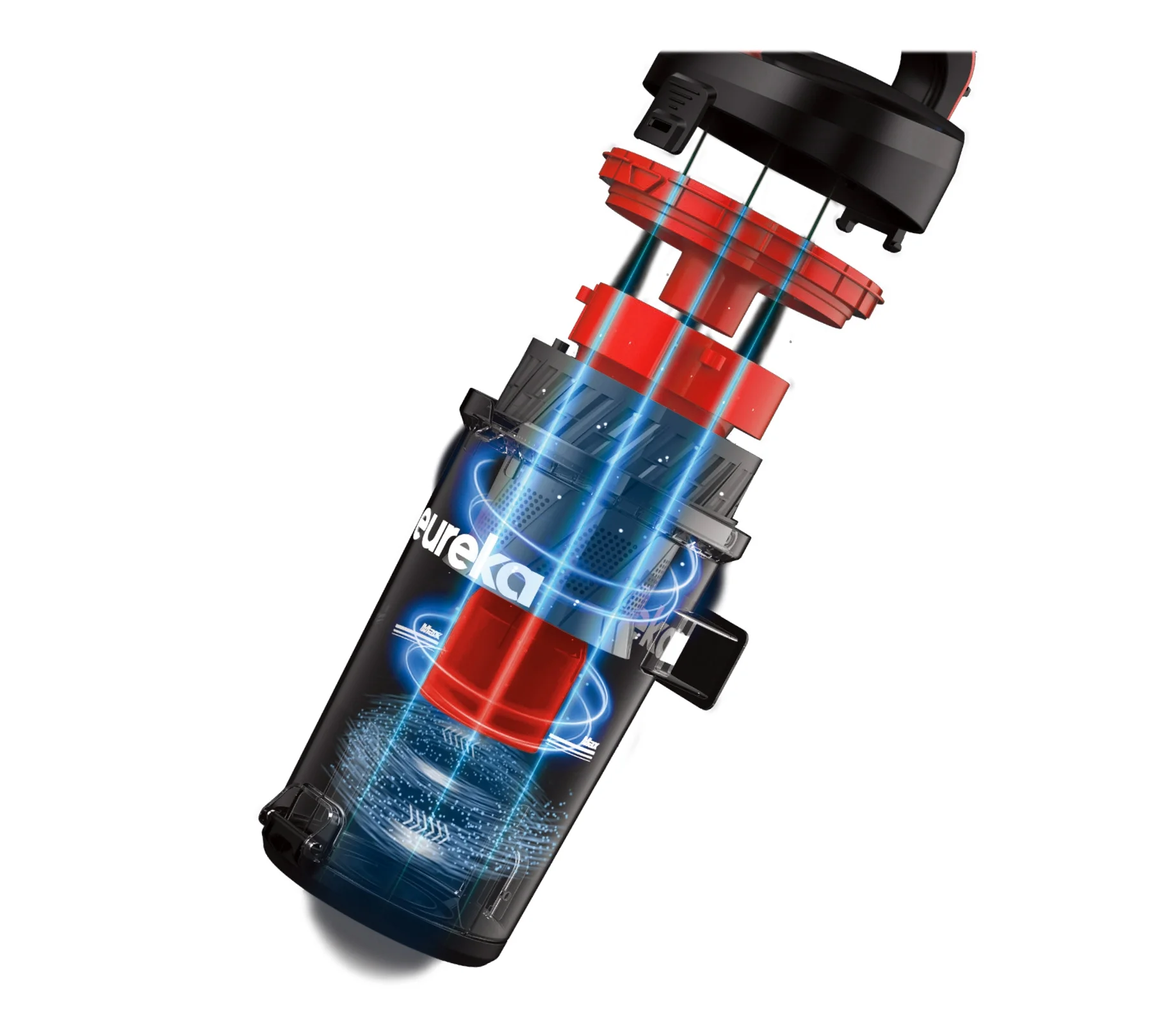 Eureka Bagless Upright Vacuum, Max Swivel Pro, Pet Friendly , Powerful Suction, Whole Home Cleaning, with Turbo Pet & Crevice Tool, Swivel Steering , Extended Reach, LED , Lightweight, NEU351, Red - Image 2