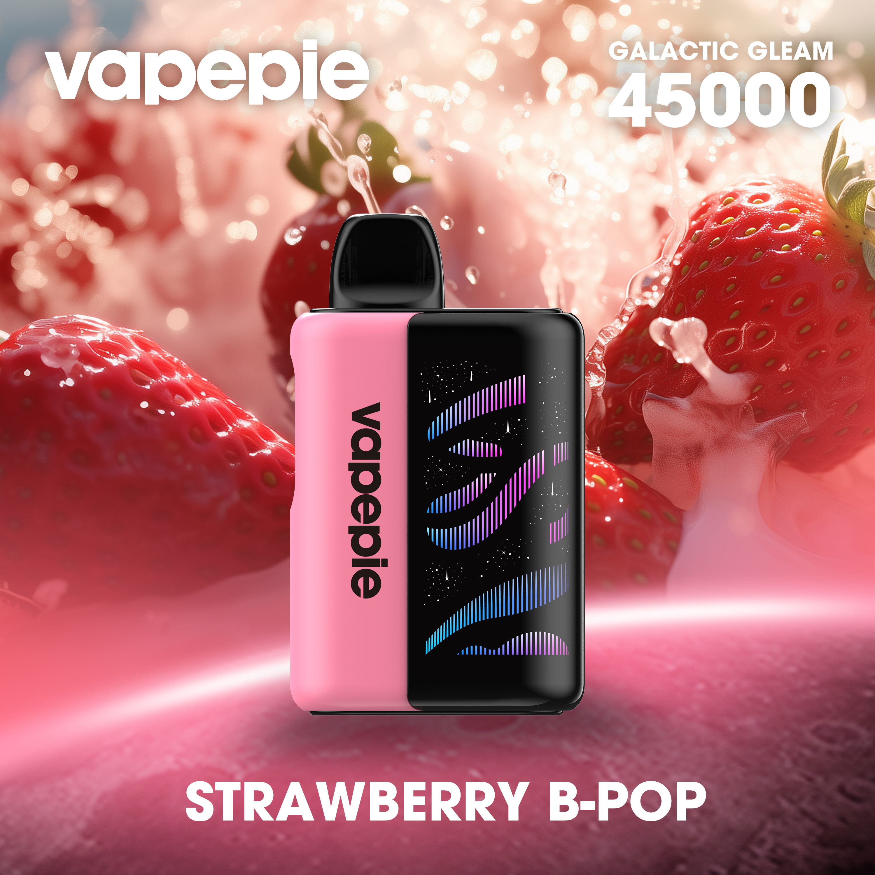 VAPEPIE Galaxy Shine 45000 PUFFS – STRAWBERRY B-POP