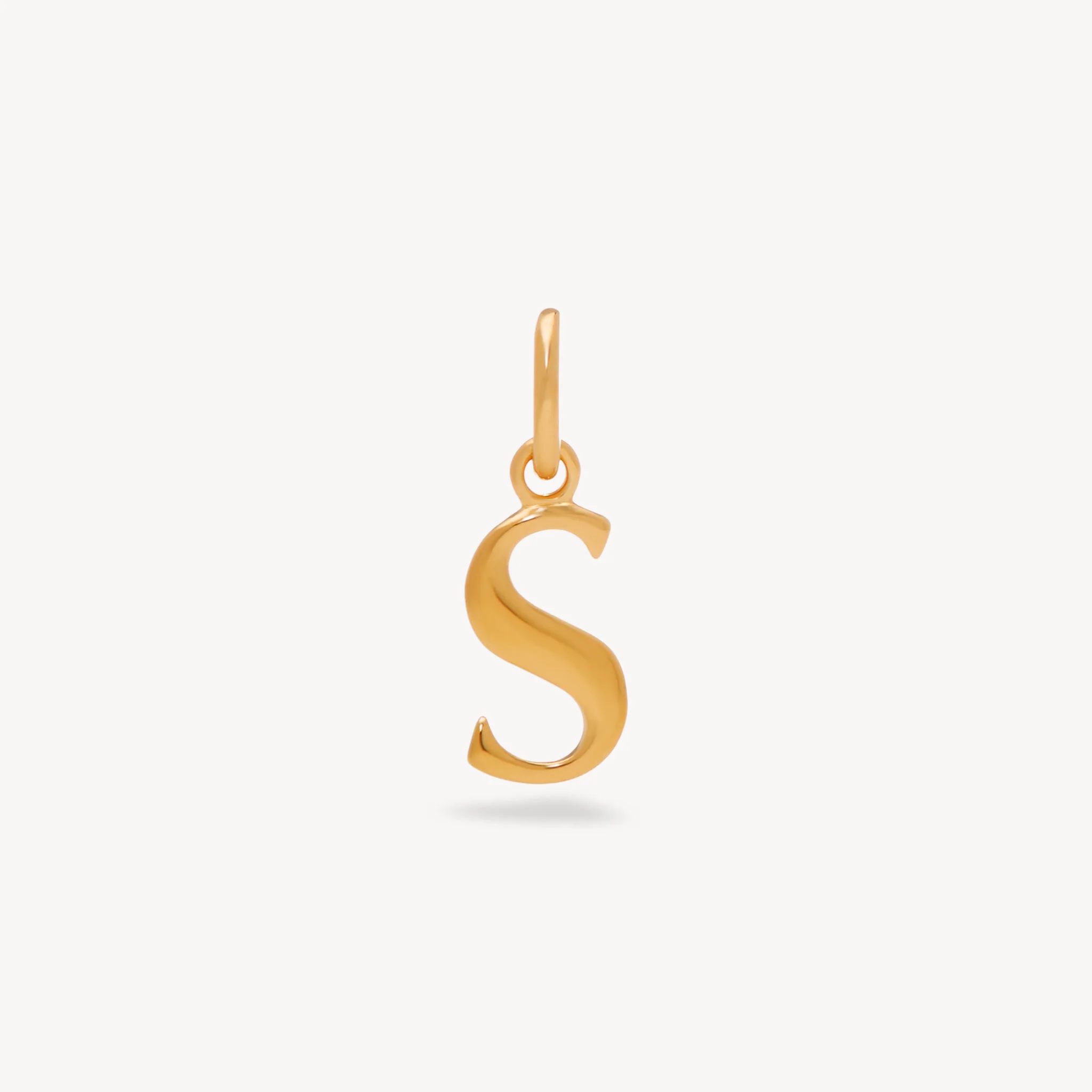 14k Gold Vermeil Letter Charm