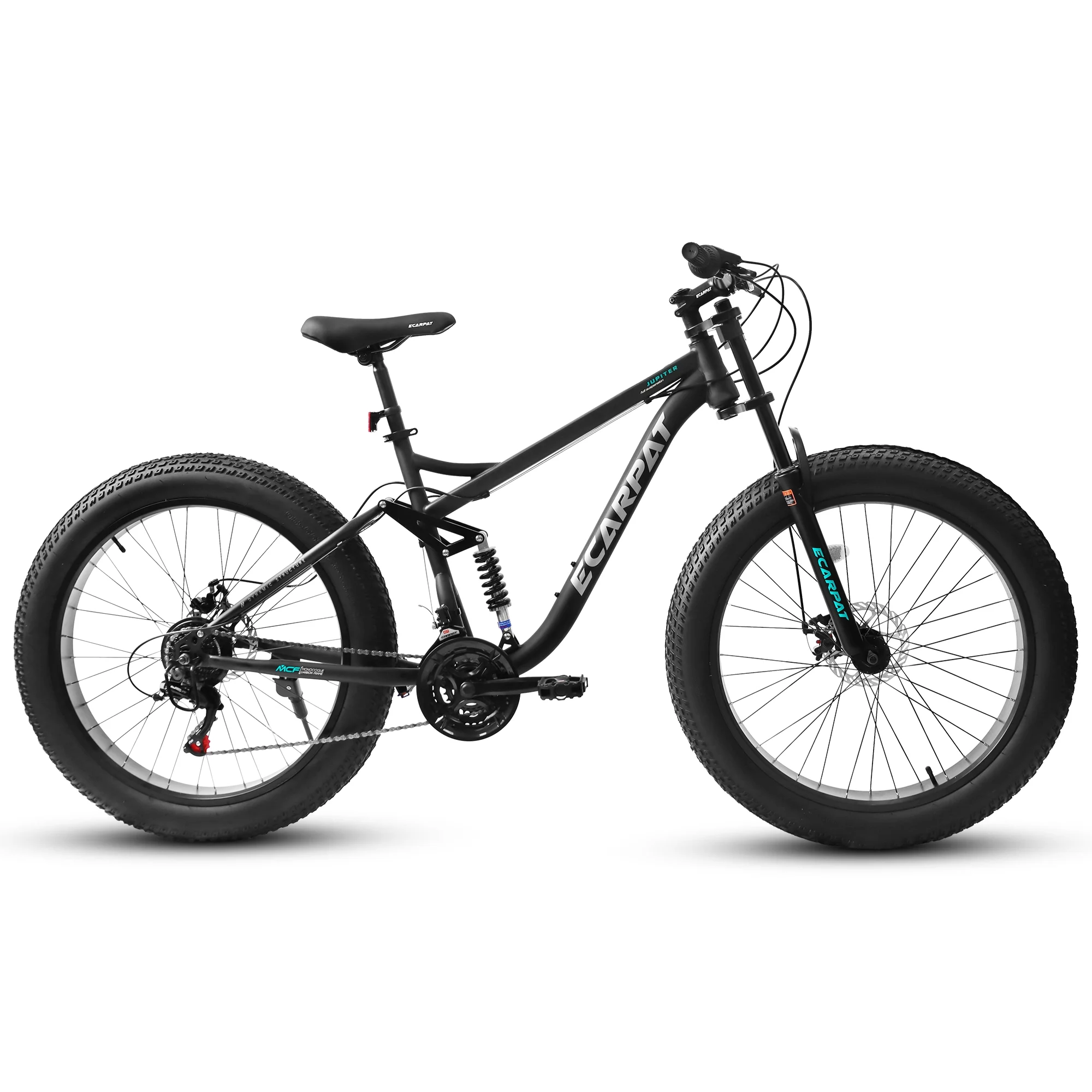 Ambifirner 26" Fat Tire Mountain Bike with Full Suspension - 4" Wide All-Terrain Tires & Shimano 21-Speed Drivetrain - Outdoor Bike for Men/Women 85% Pre-Assembled Durable Design - Image 7