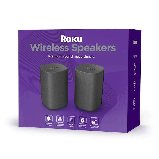 Roku Wireless Speakers 6.1-in 80-Watt Set Of 2 Roku Wireless Speakers 6.1-in 80-Watt Set Of 2