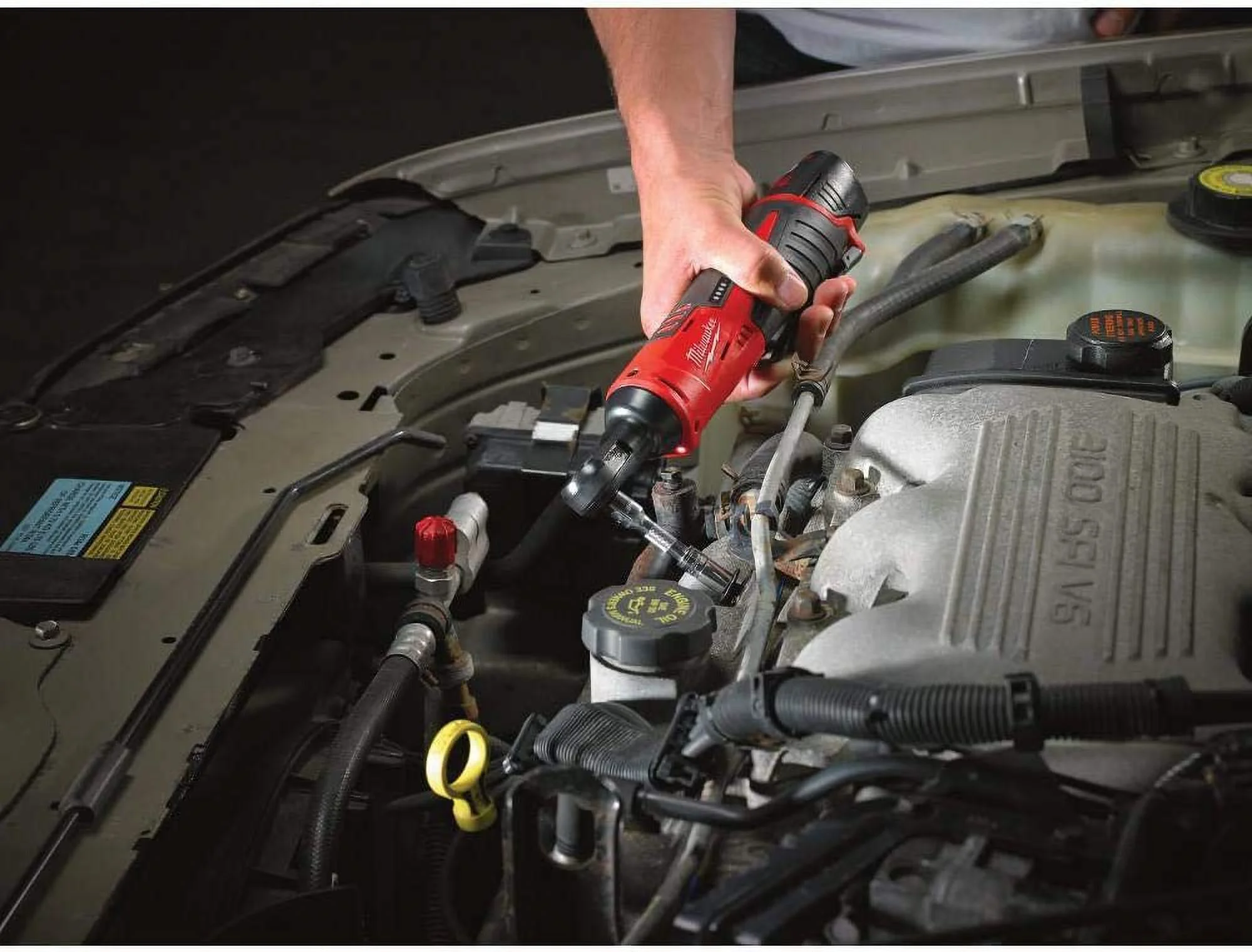Milwaukee 3/8-in Cordless M12 Lithium-Ion Ratchet Kit (Ratchet Kit w/Tool Bag) - Image 8