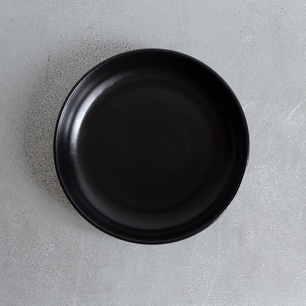 Assiette creuse en grès fin - Réglisse