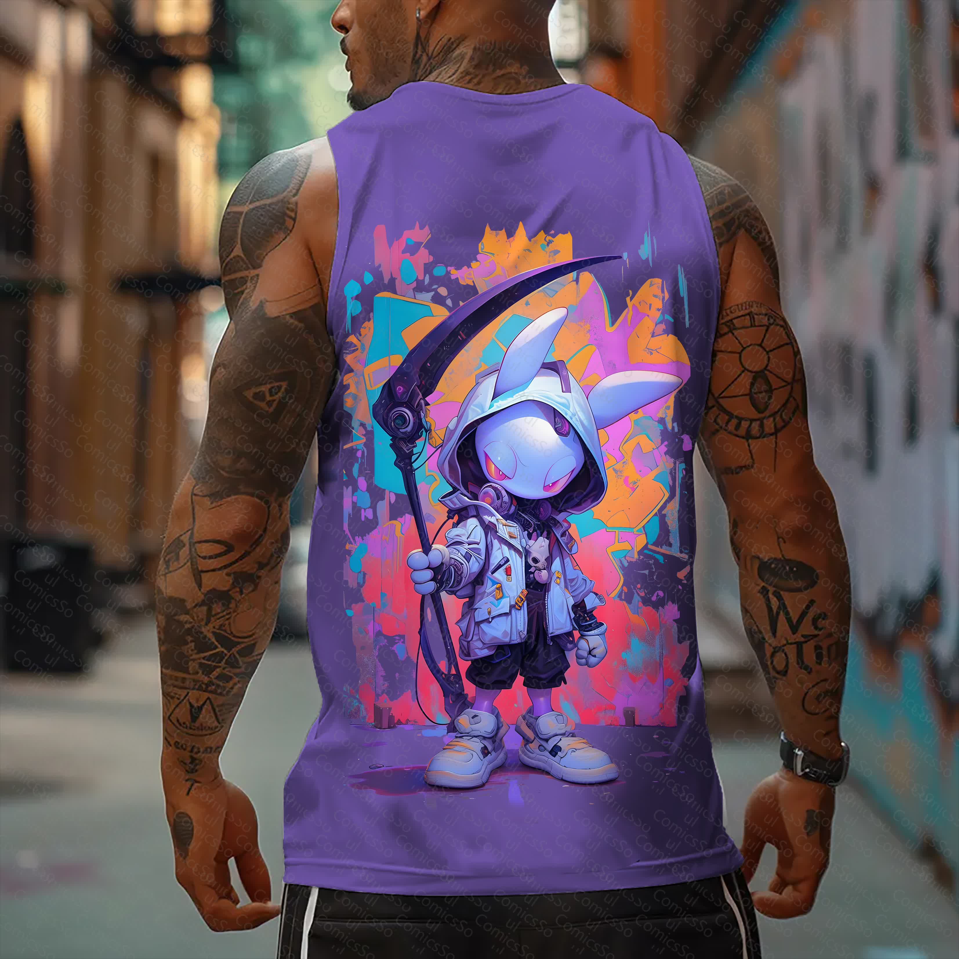 Unisex  “Comicssoul” Casual Anime  Tank Top