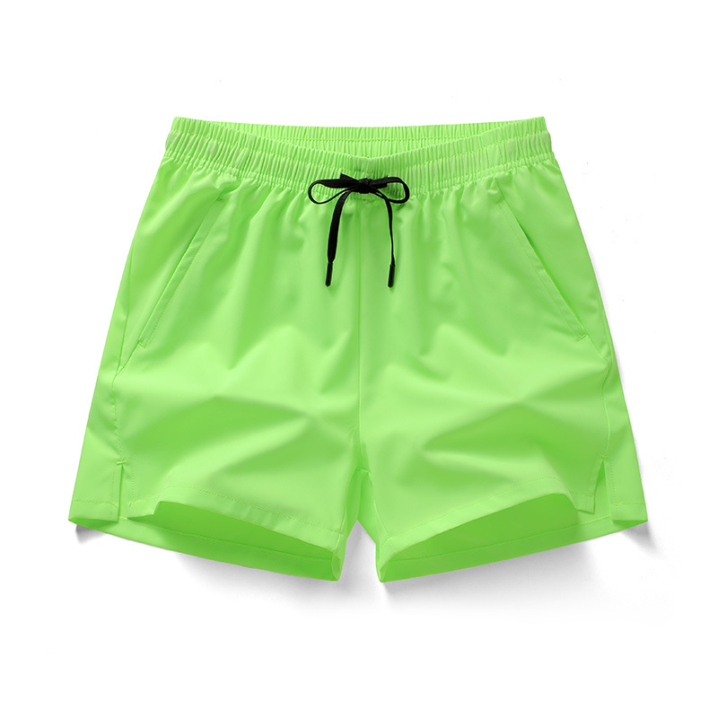 Foreign trade summer men's fitness sports shorts, casual running shorts, breathable quick-dry training shorts, solid color three-quarter pants
