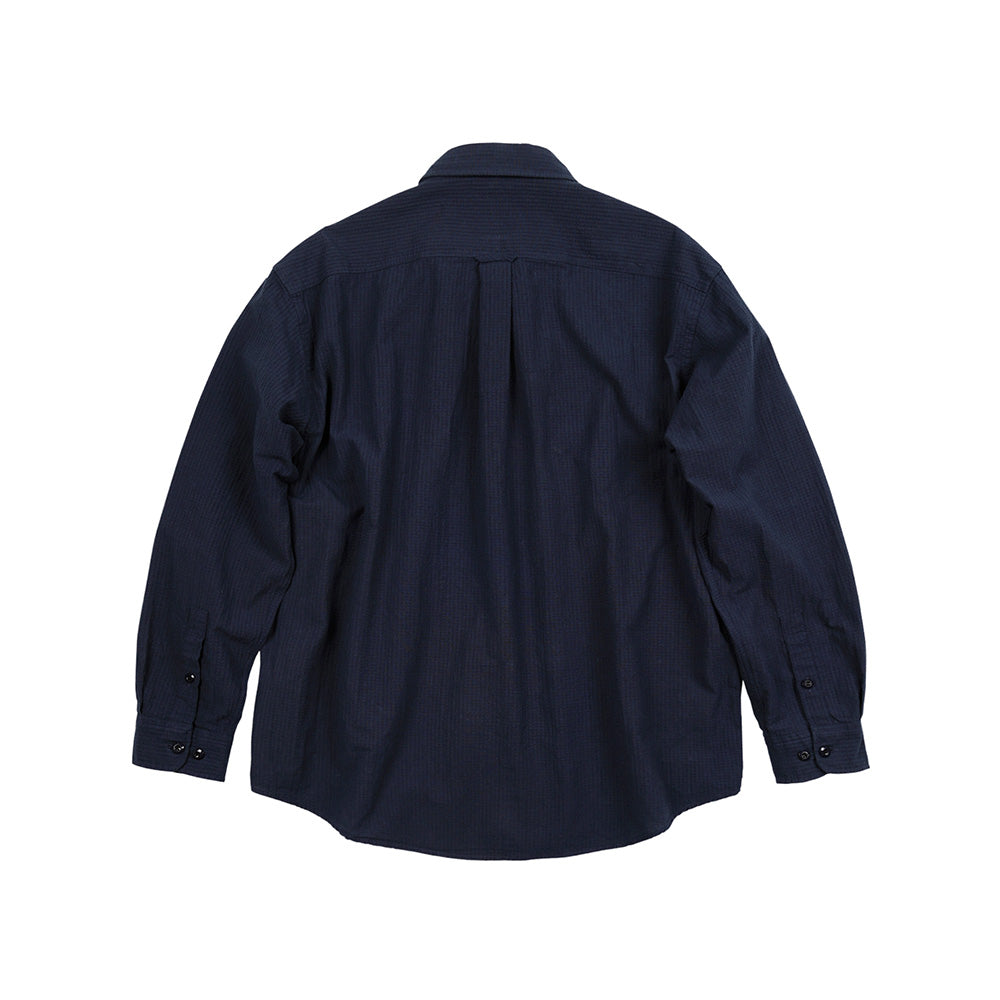 Frizmworks - Chemise Og Dobby Seersucker - Marine