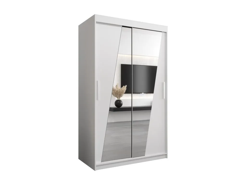 Armario Rhomb de puertas correderas 200/120/62 2 puertas (blanco/blanco) 50525nmkh