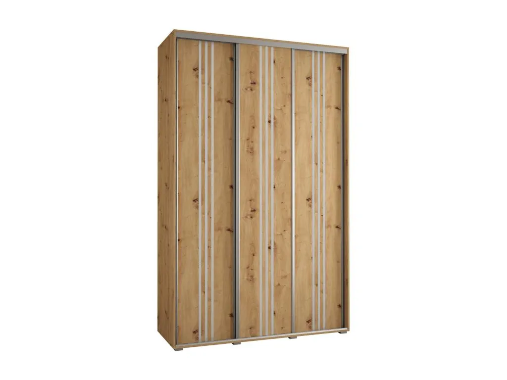 ARMARIO Mueblesclasic 6 DE PUERTAS CORREDERAS 235.2/160/60 3 puertas (Artisan/Artisan/Plata)