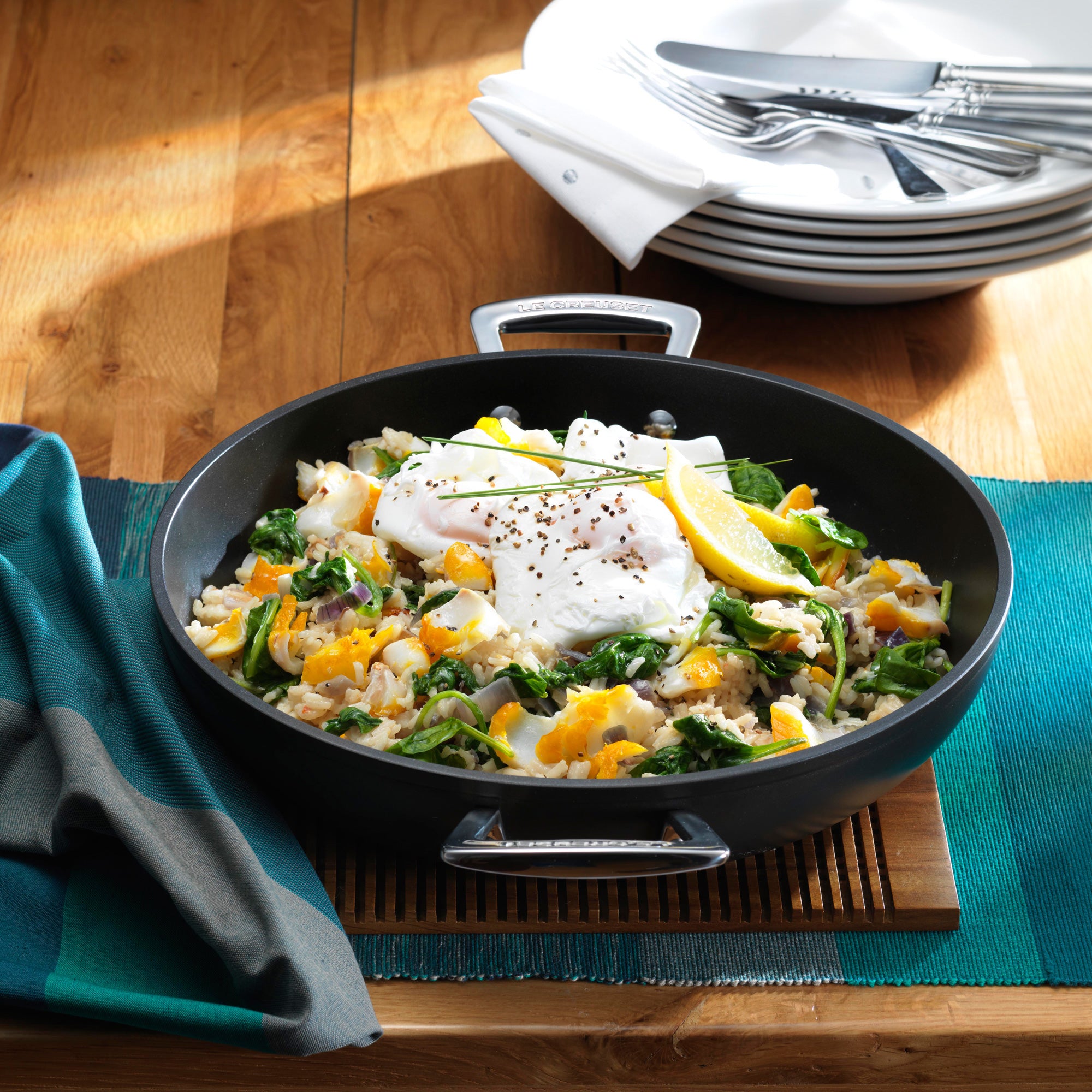 Le Creuset Les Forgées Sauteuse Provençale Ø 30 cm