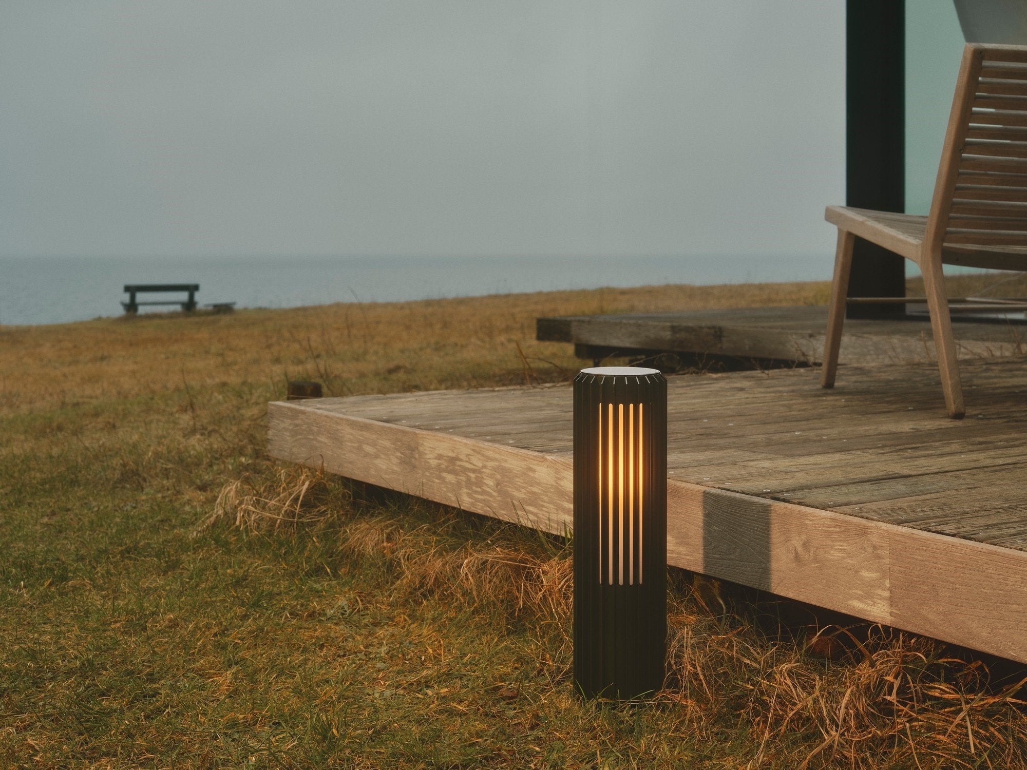 Nordlux Buitenlamp Aludra seaside paal H 45 cm zwart