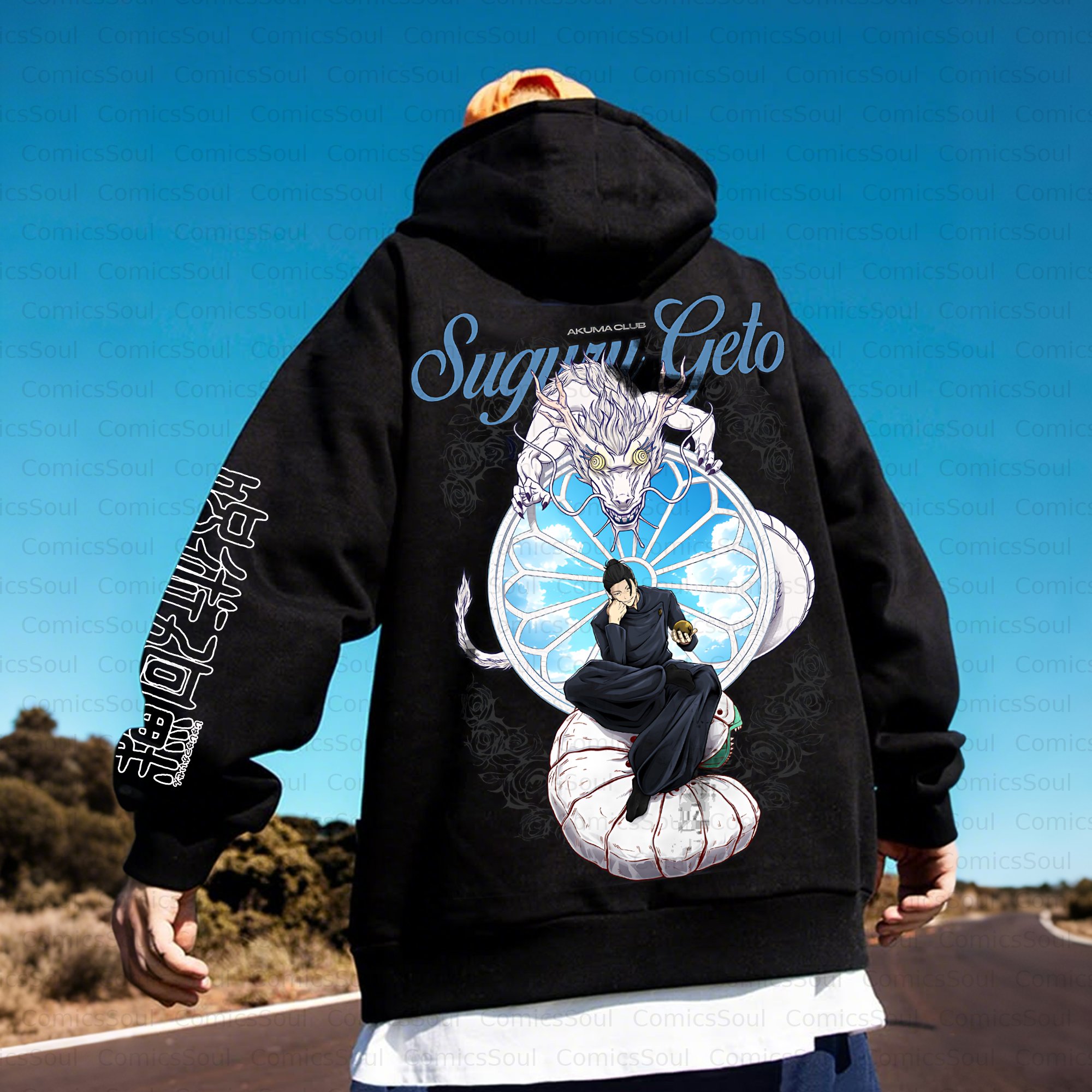 Unisex Anime Inspired Vintage Plush Hoodie