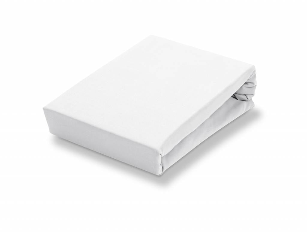 Jersey Soft Hoeslaken White   180-200 x 200-220 cm   Wit