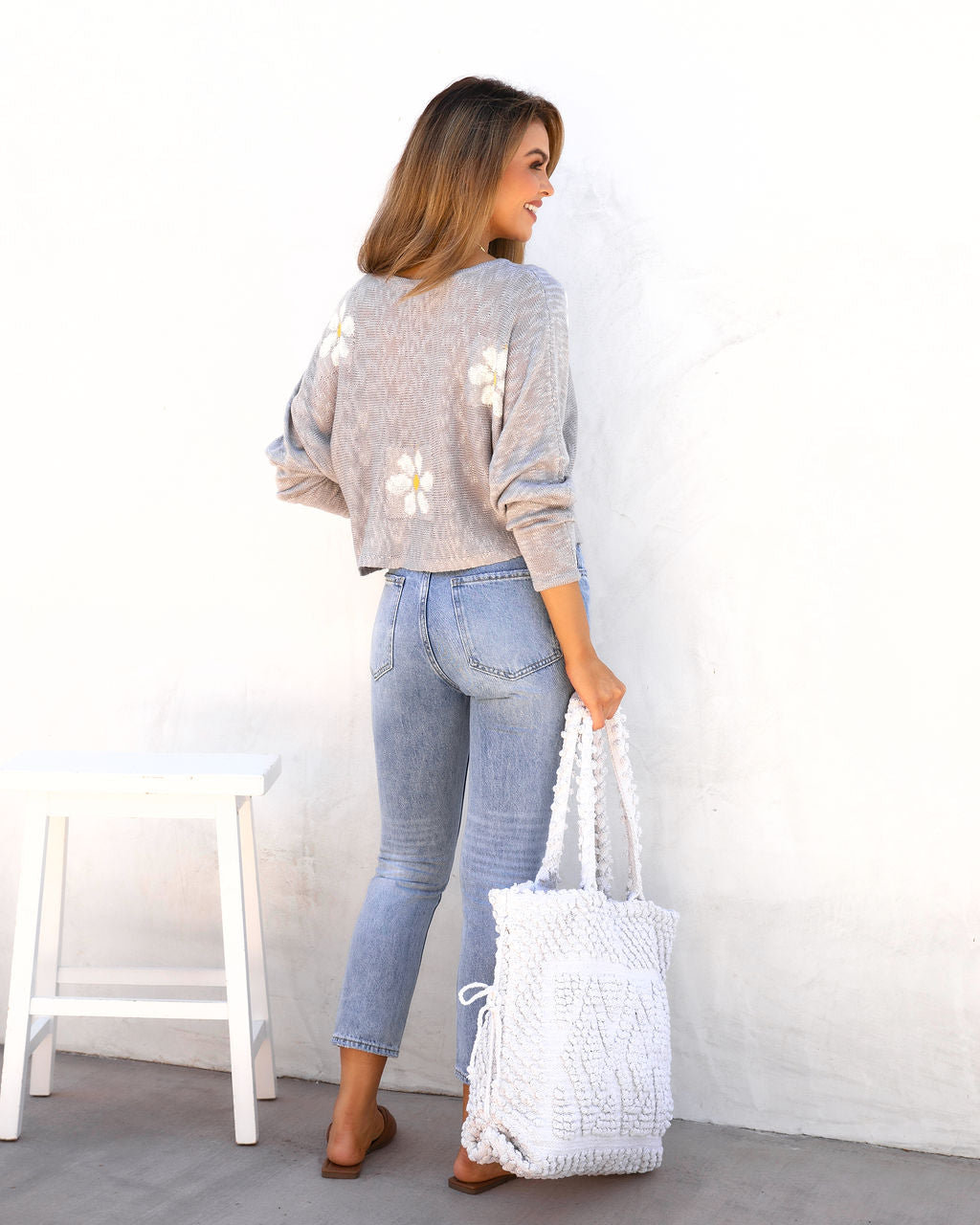 Among The Daisies Knit Sweater - FINAL SALE - Se7enfashion