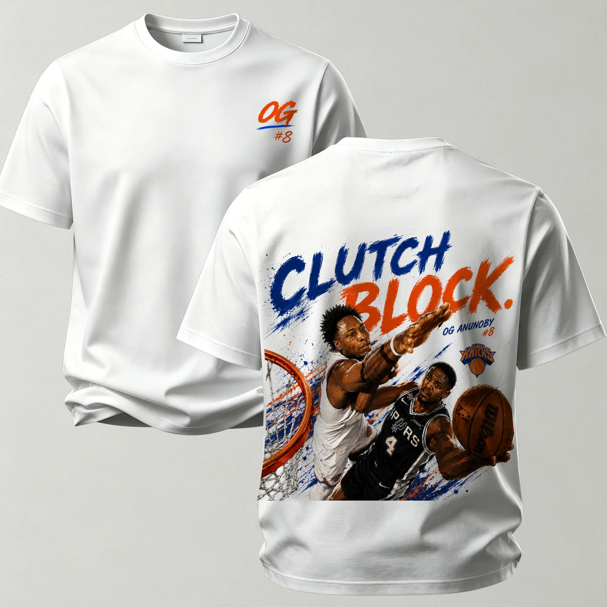 OG Anunoby New York Knicks Printed Unisex Oversized T-shirt