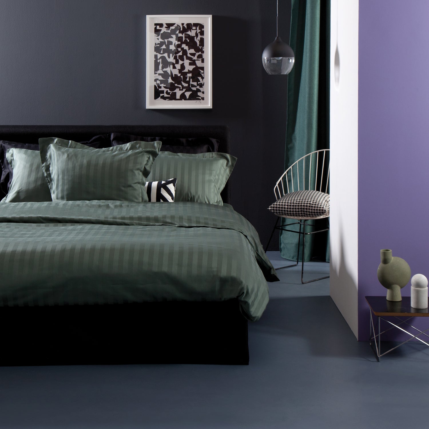 Damai Linea Dekbedovertrek 200 x 200/220 cm - Laurel