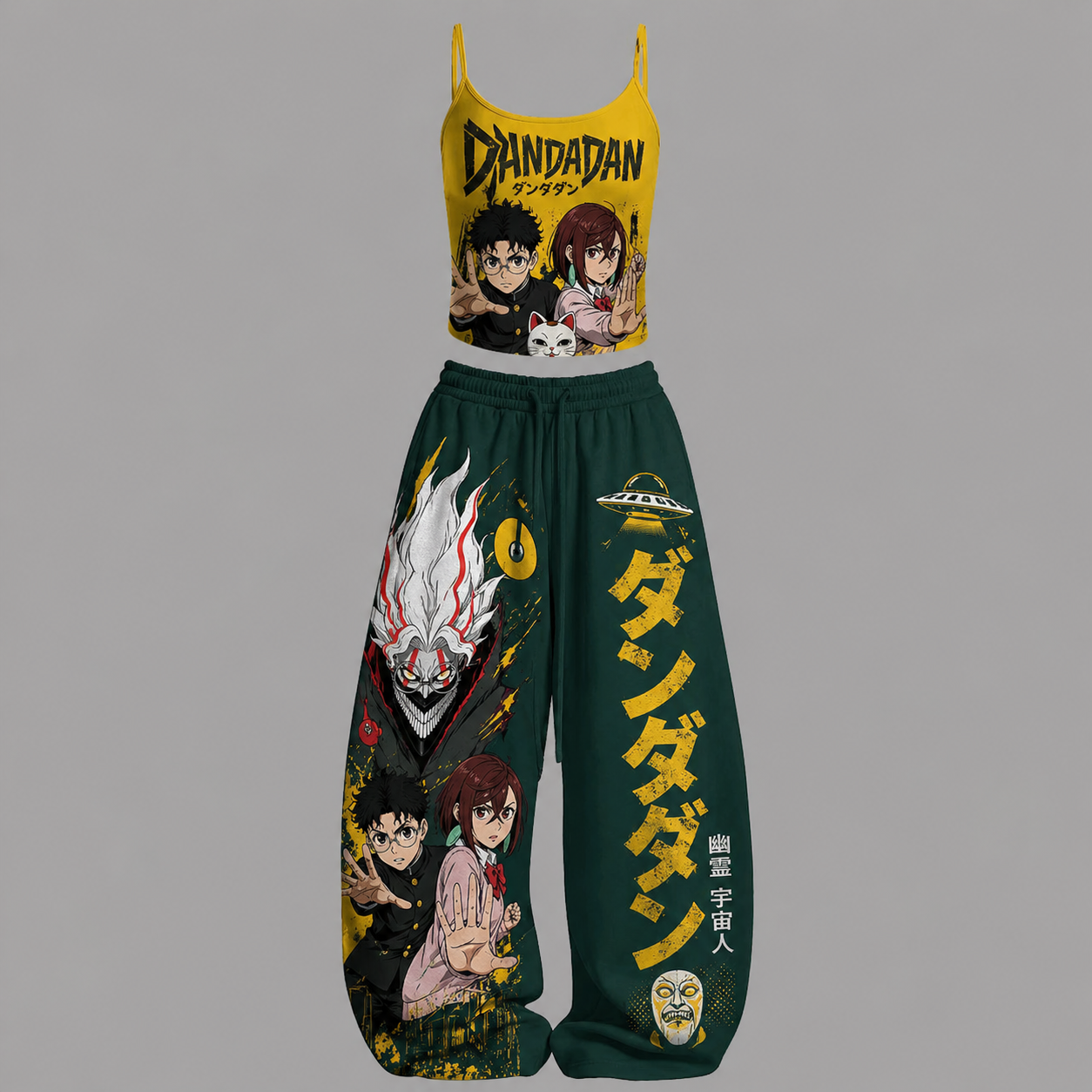 Dandadan Top & Elasticated Trousers Two-Piece Set