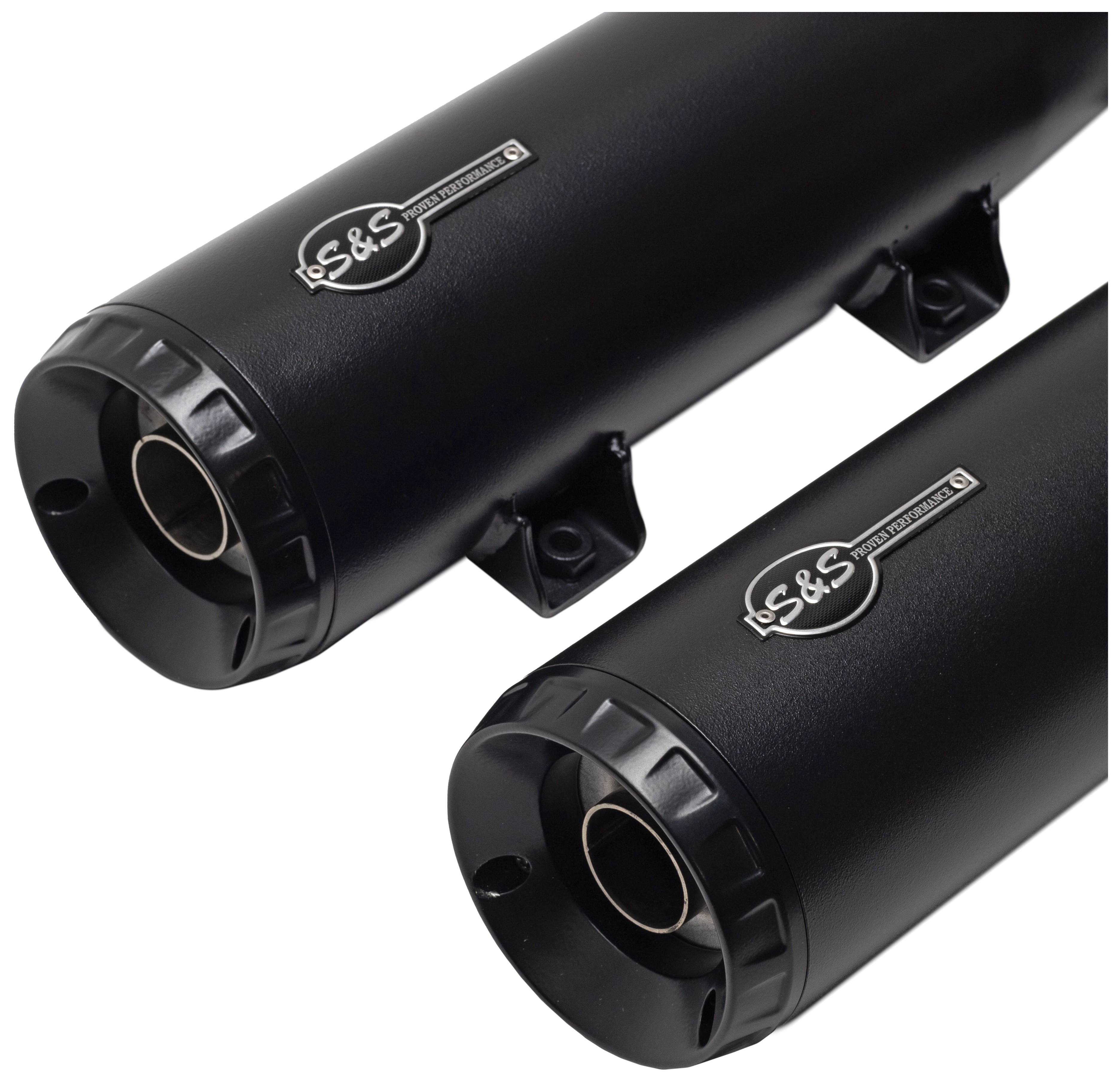 SportsBikeShop S&S Cycle Grand National Slip-On Race Mufflers For Indian Scout 2019-2024