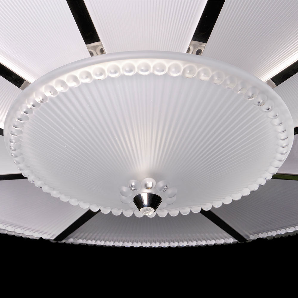 LUSTRE PERLES - CRISTAL INCOLORE, FINITION NICKEL