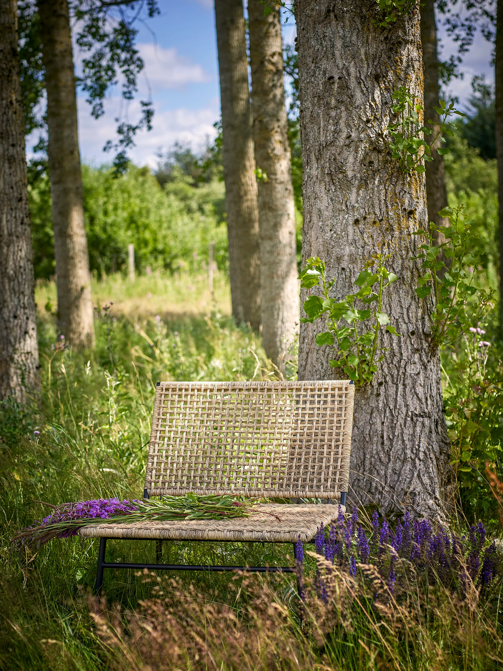 VALLONE LOUNGE CHAIR, NATURE, POLYRATTAN