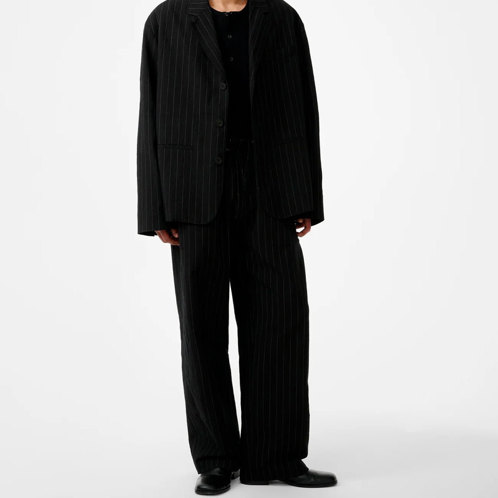 Studio Nicholson - Pantalon Sonny Pinstripe - Noir