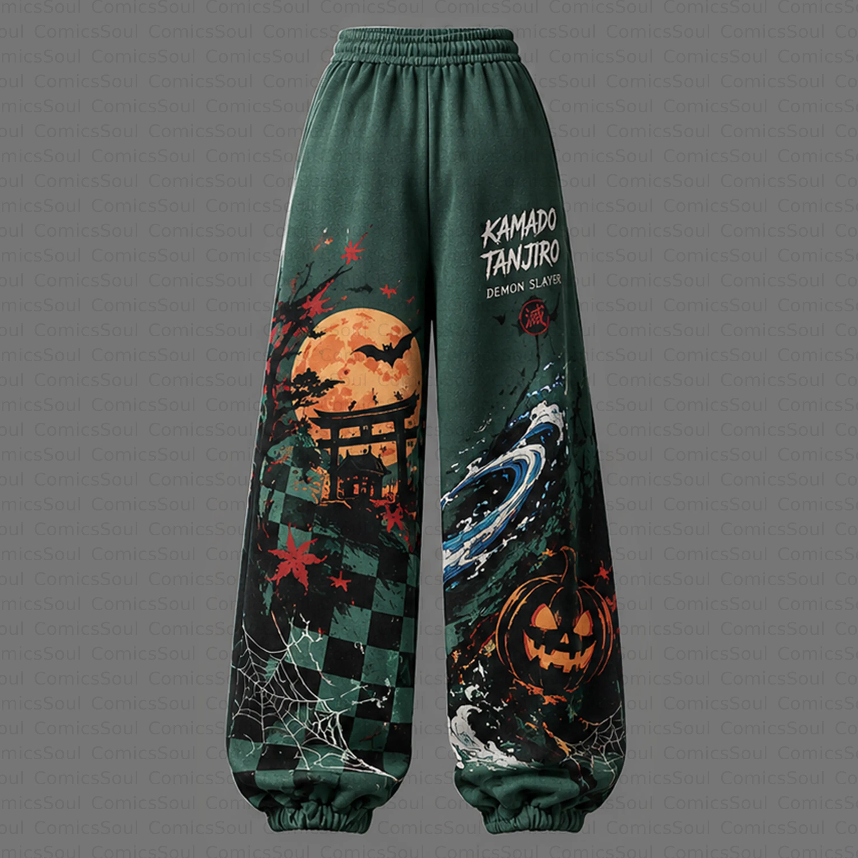 Demon Slayer Cropped Long Sleeve Hoodie & High Waist Jogger Pants Two Piece TeeThreads Sustain the Scene with Custom Apparel
