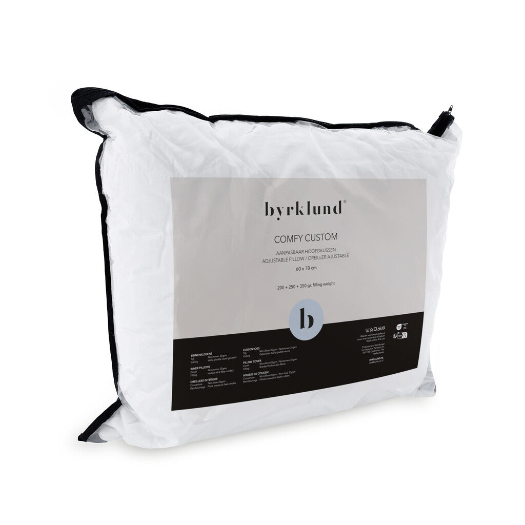 Byrklund - Hoofdkussen Comfy Custom - 60x70 - Wit