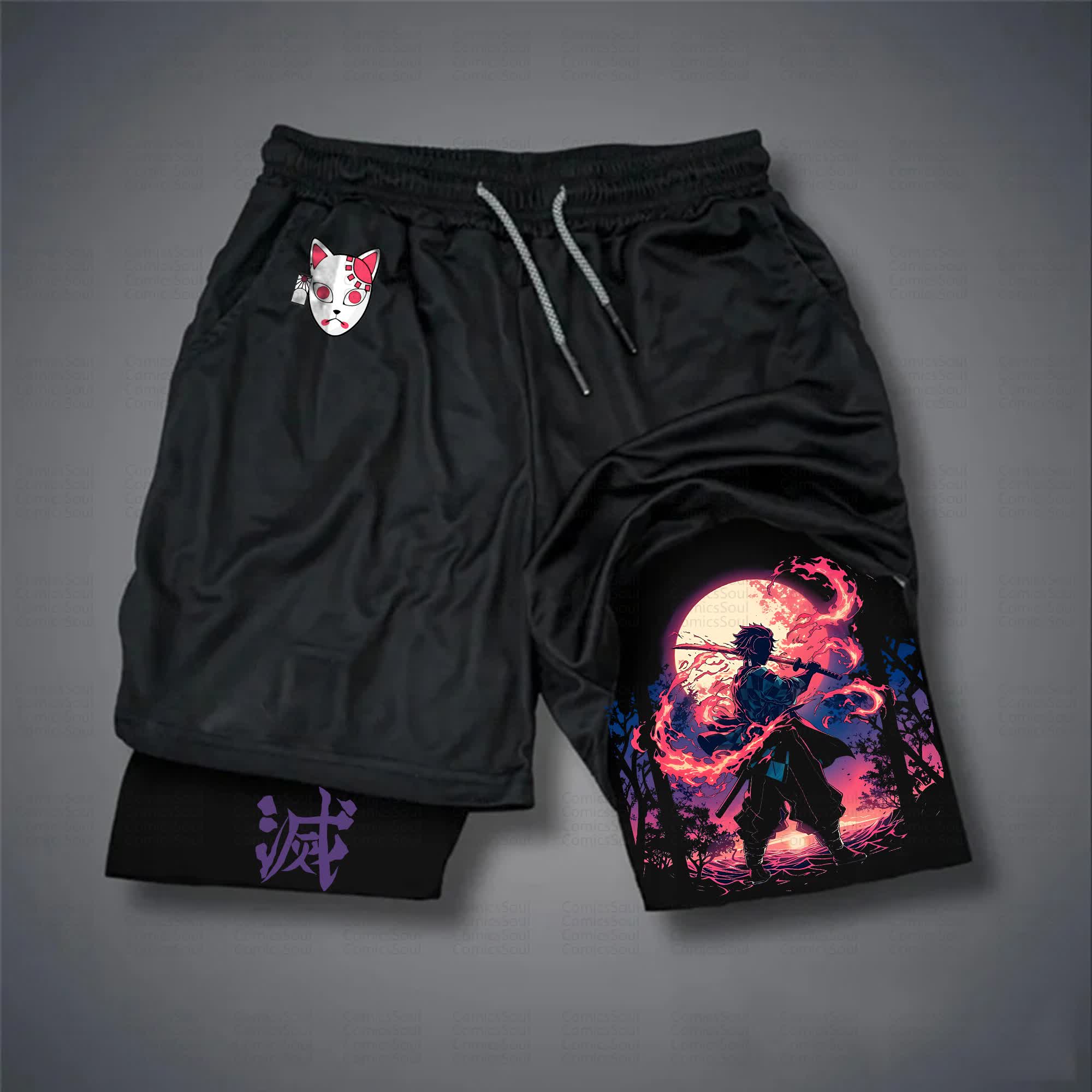 Unisex Casual Anime Streetwear Shorts 丨Comicssoul
