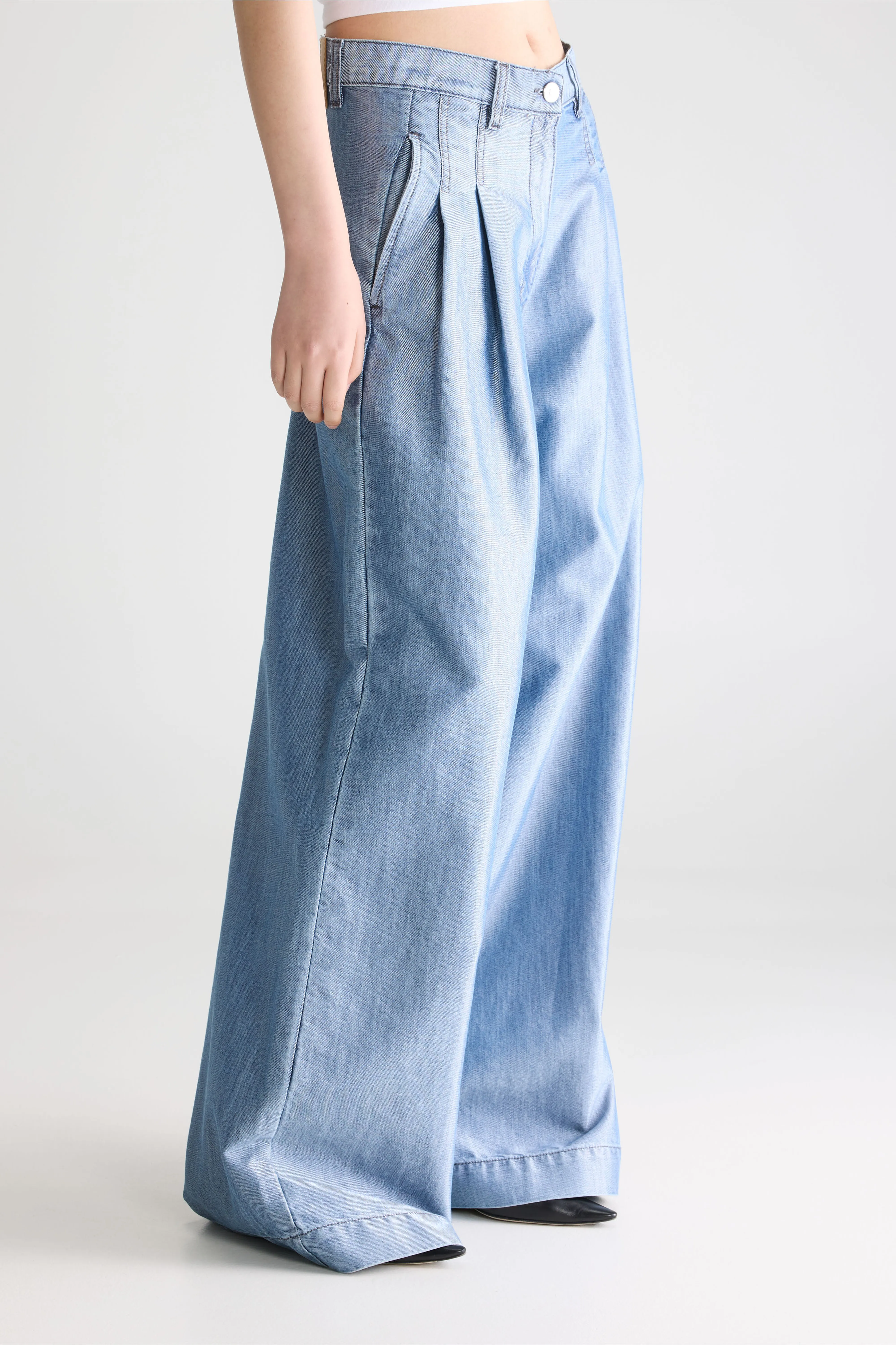 Bellerose Denim N. 74 - super-wide jeans (261 / W / GLASSY BLUE)