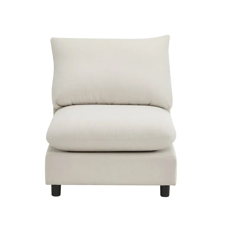 Oversized Modular Sectional Sofa with Plush Cushions and Flexible Layout