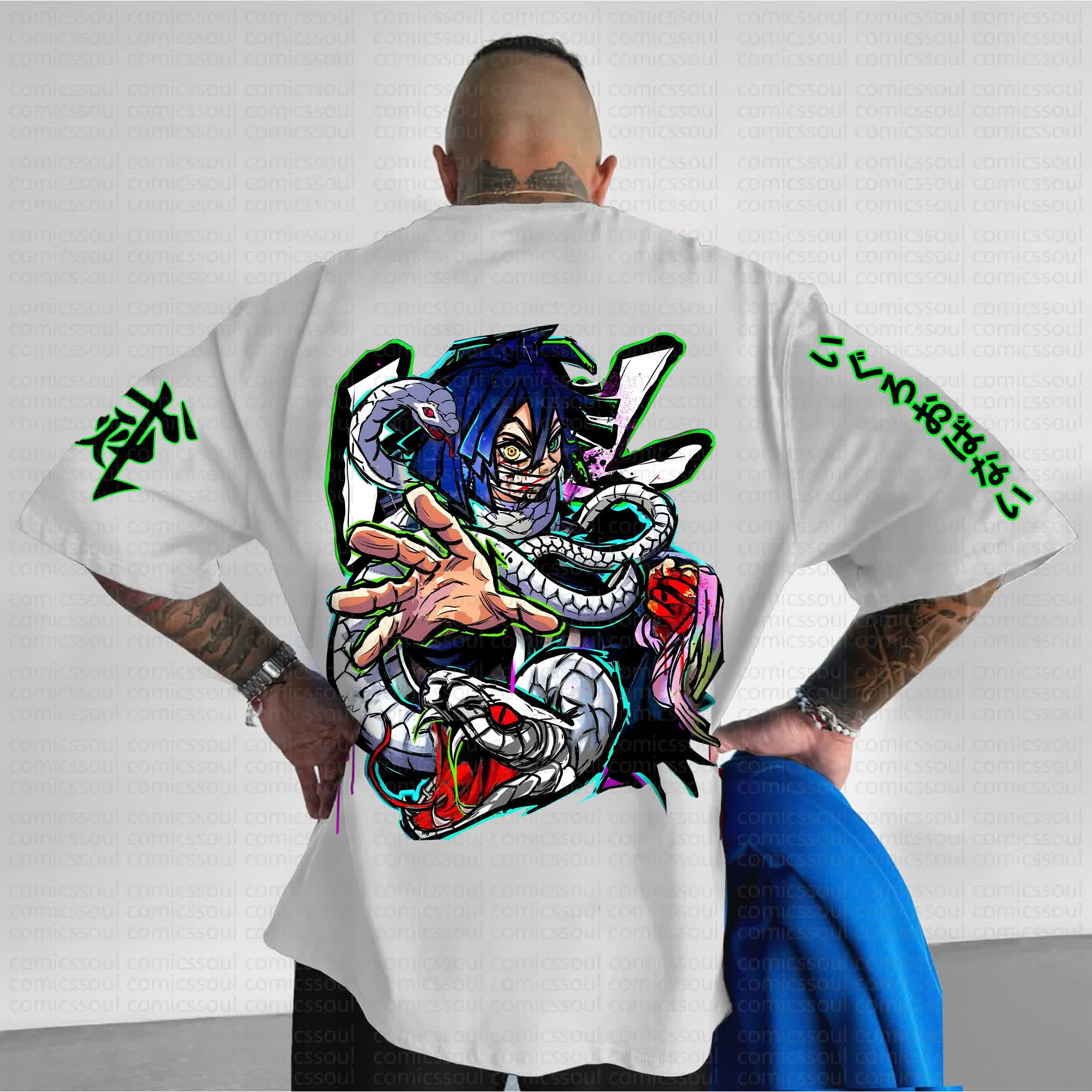 Unisex Anime Inspired Vintage T-Shirt丨Comicssoul