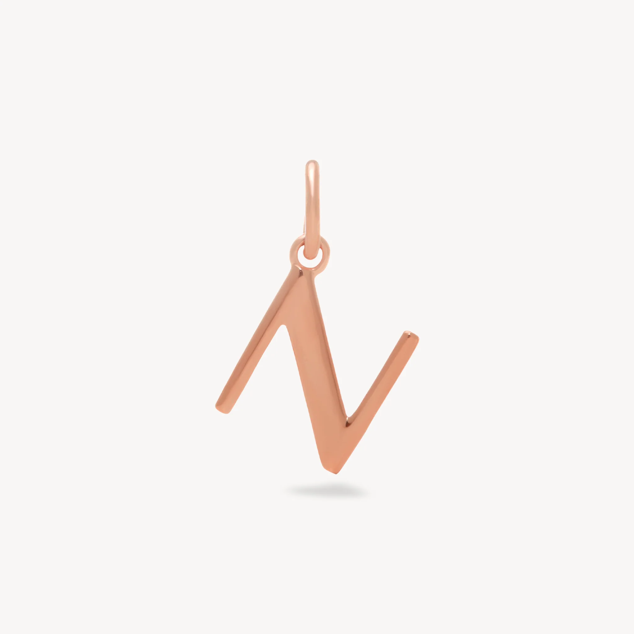 14k Rose Gold Vermeil Letter Charm