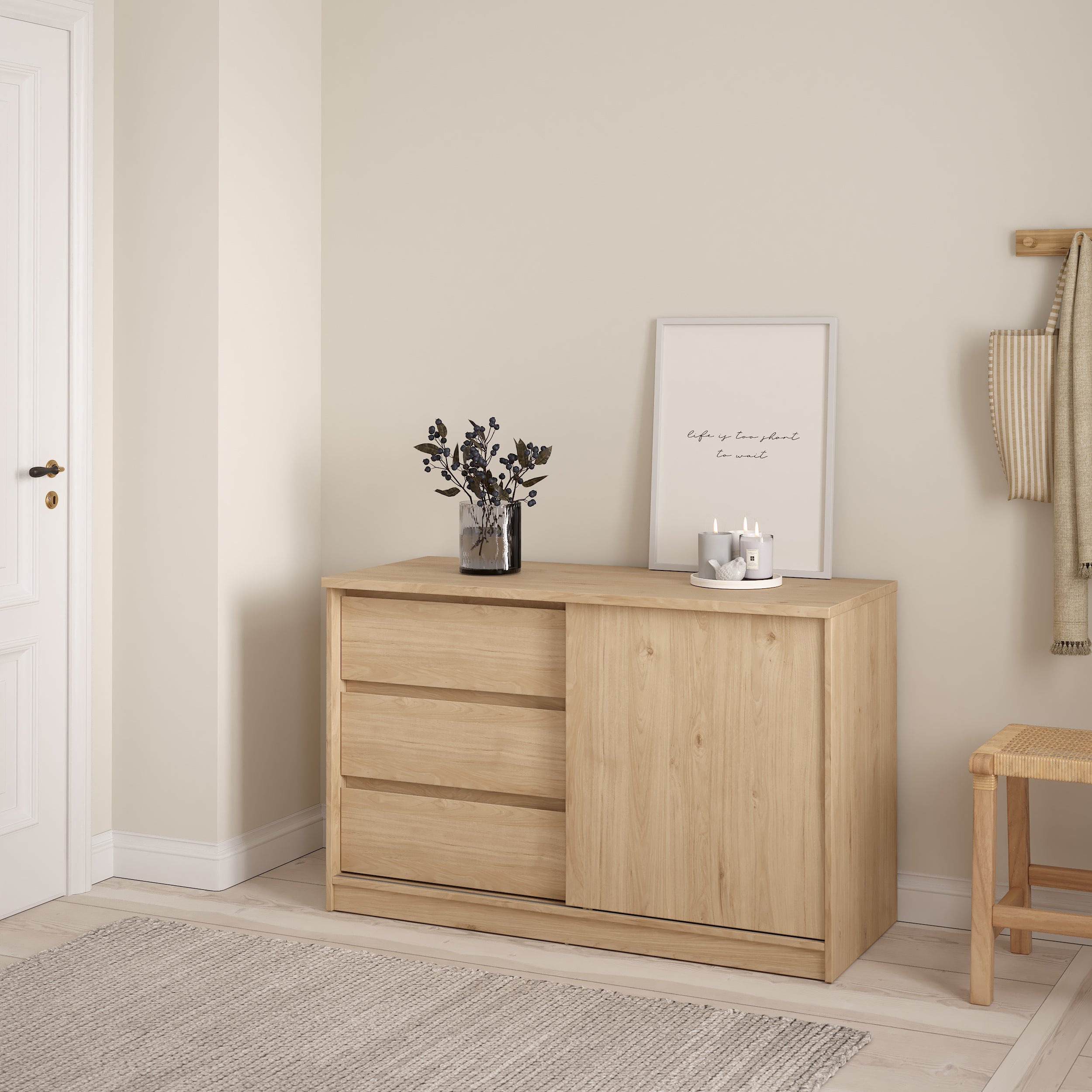 by fonQ basic Flip Opbergkast - Bruin