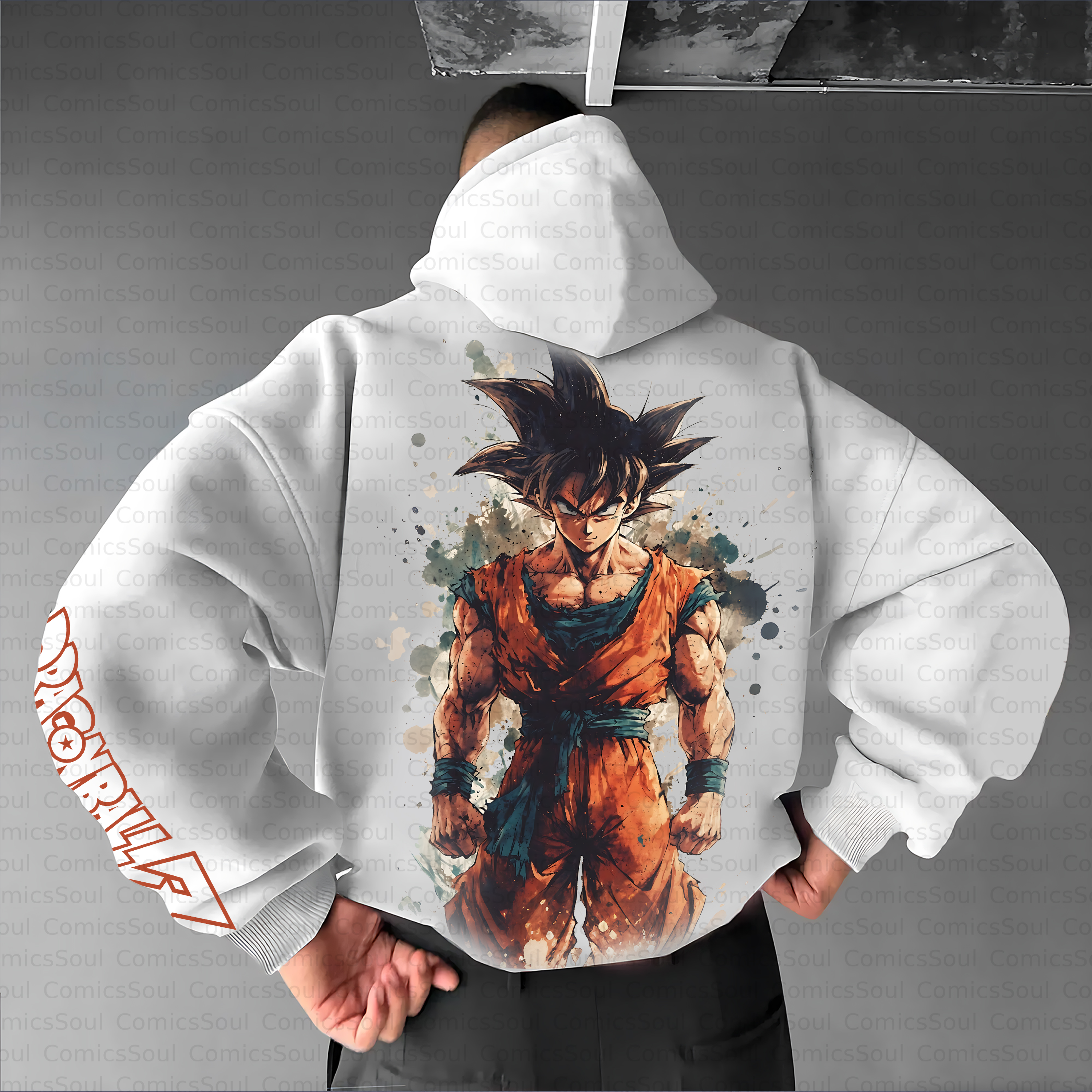Unisex Anime Inspired Vintage Plush Hoodie TeeThreads Sustain the Scene with Custom Apparel