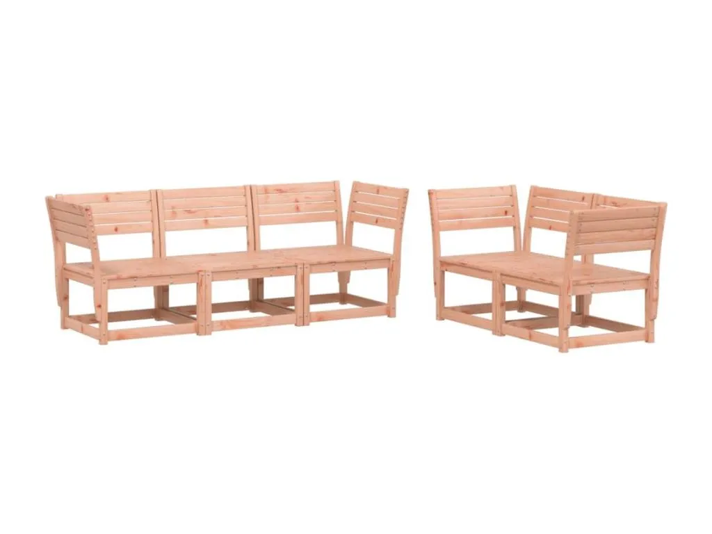 Juego de sofás de jardín 5 pzas Hogarmini maciza de Hogarmini 48824tpzb