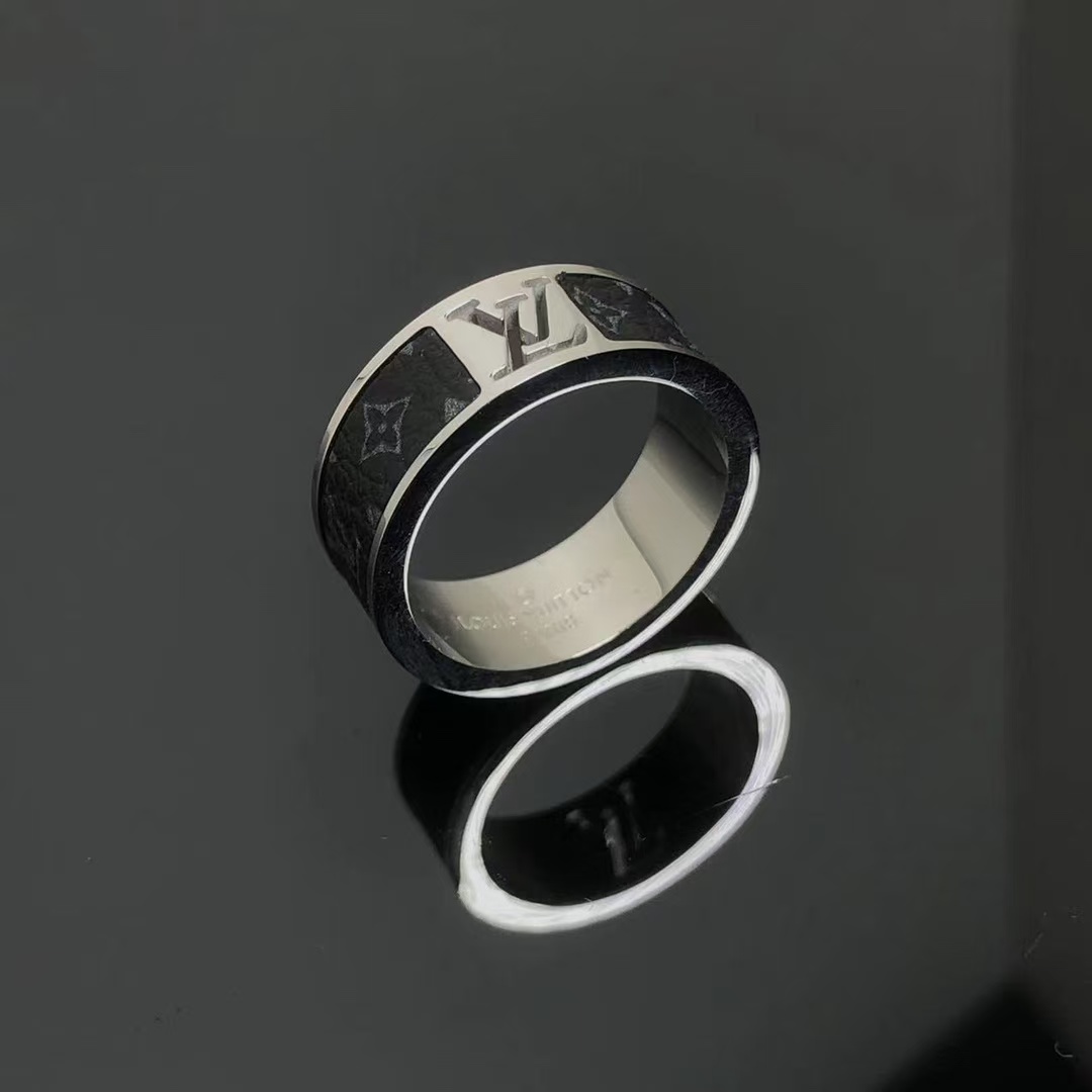 Louis Vuitton Black Leather Ring for Men - Original Replica Club