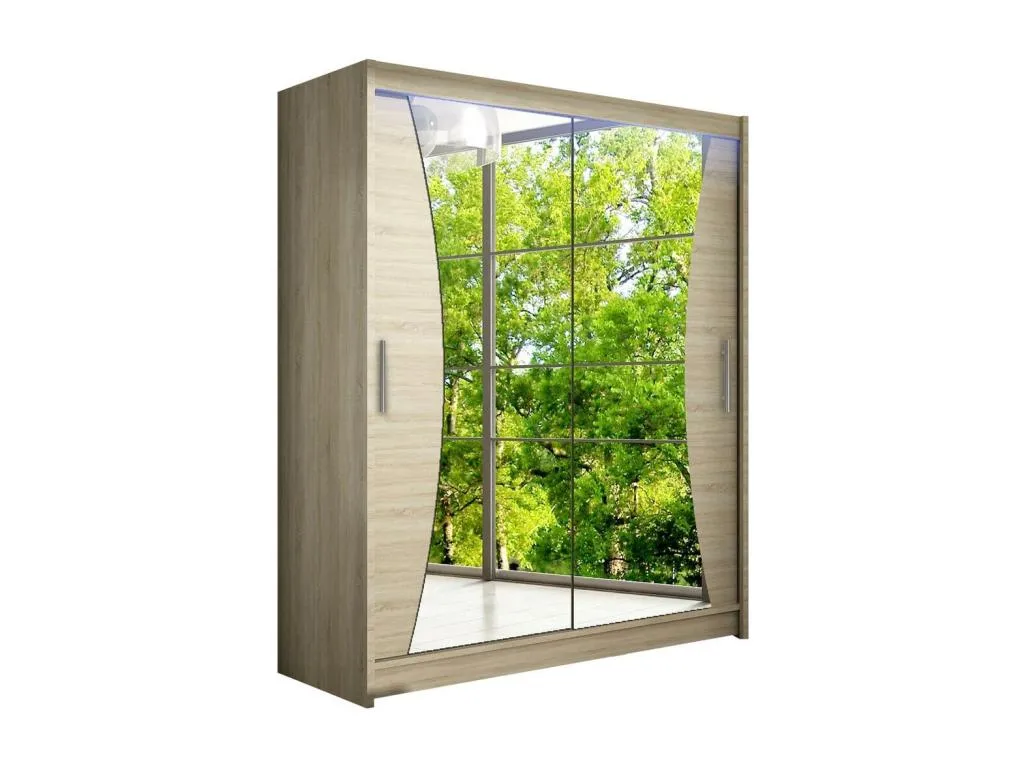 Armario Mobtrendy 116 Mobtrendy 200x150x58cm Puertas de armario - Correderas 85615cxiy