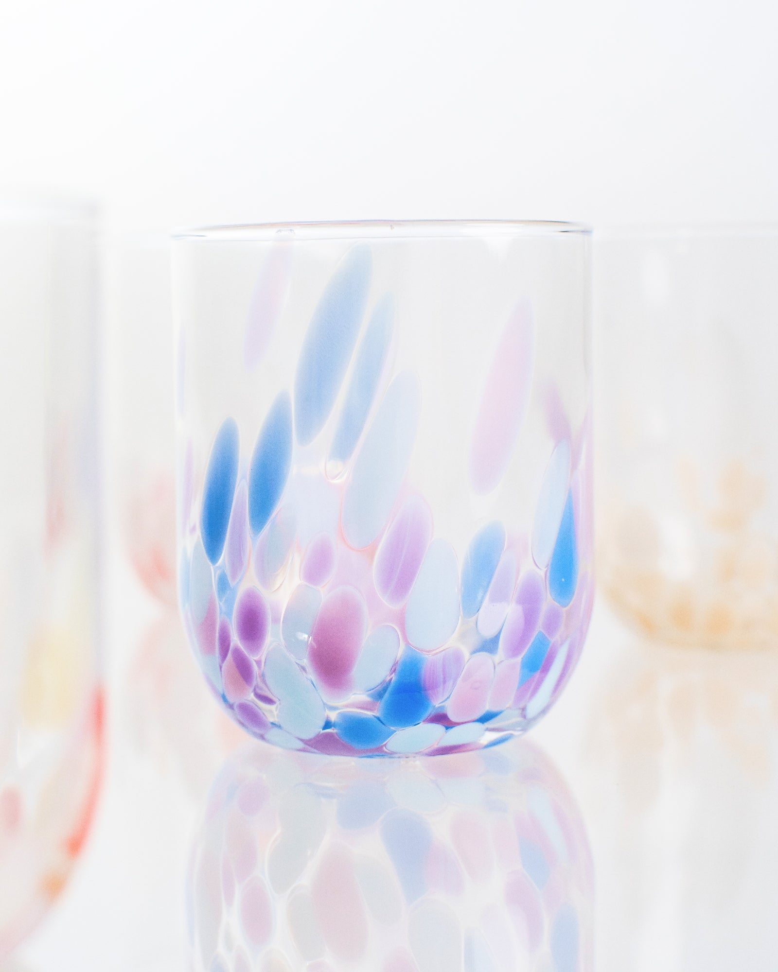 Alegria Glas groß lila blau