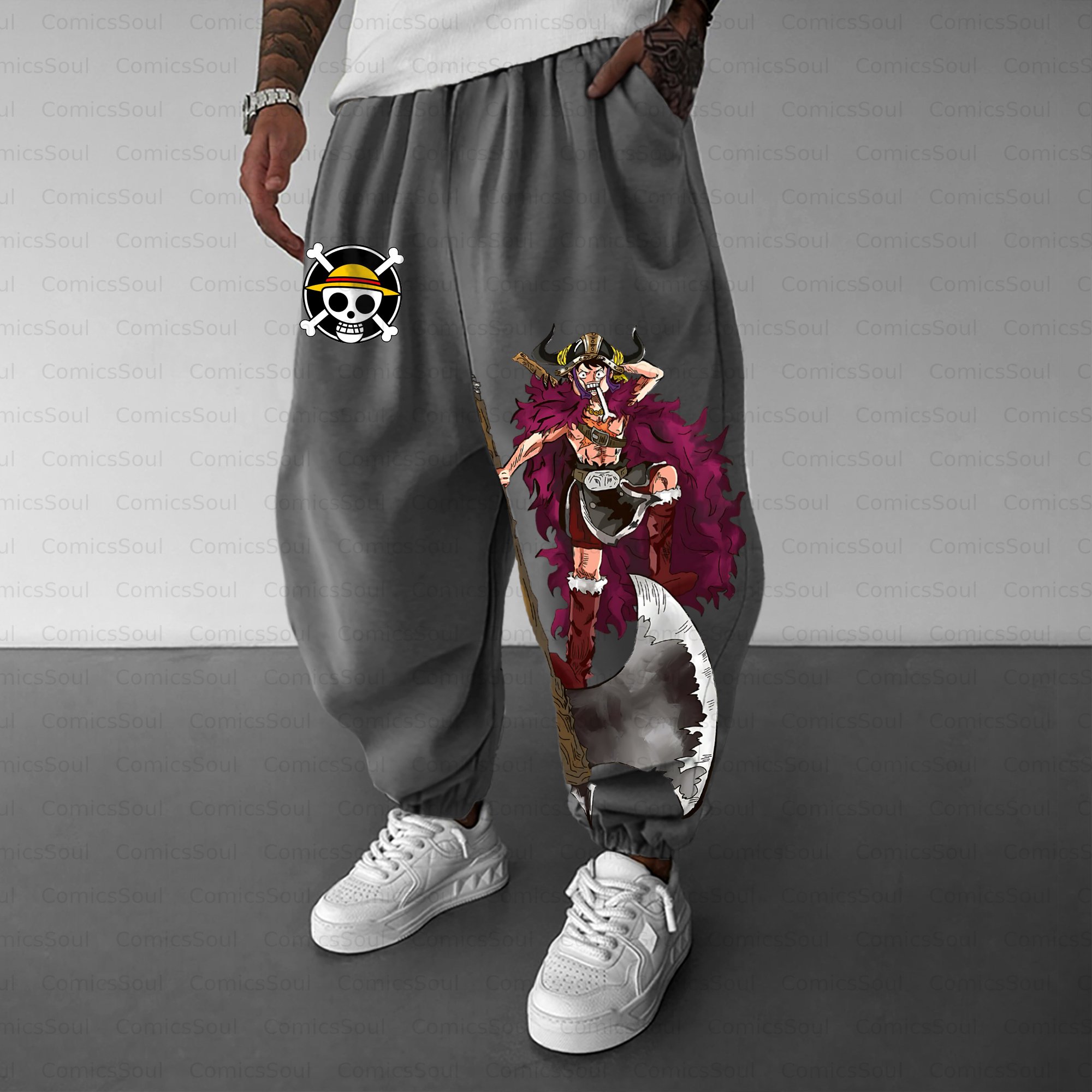 Unisex Casual Streetwear Plush Pants